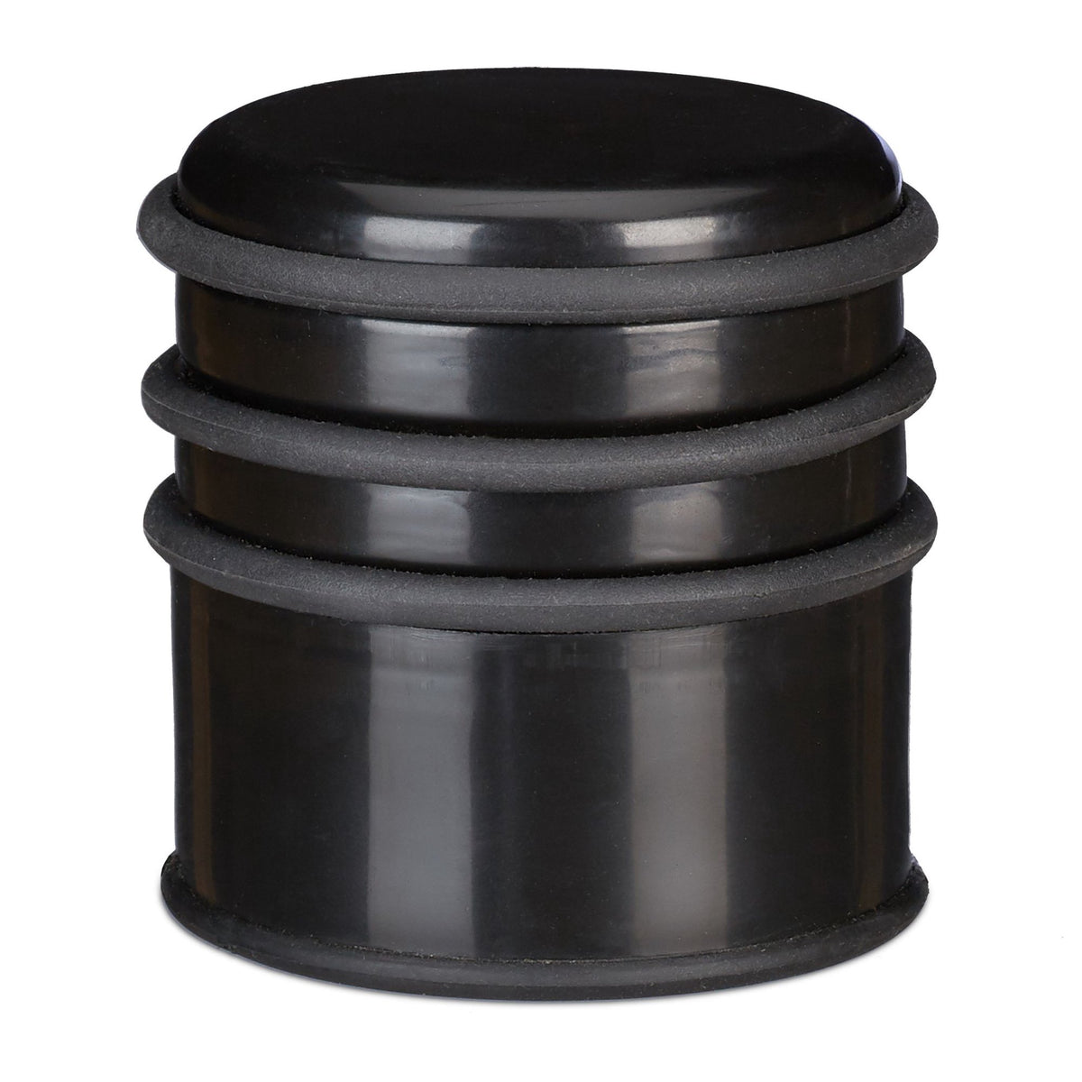 Door stop with rubber rings