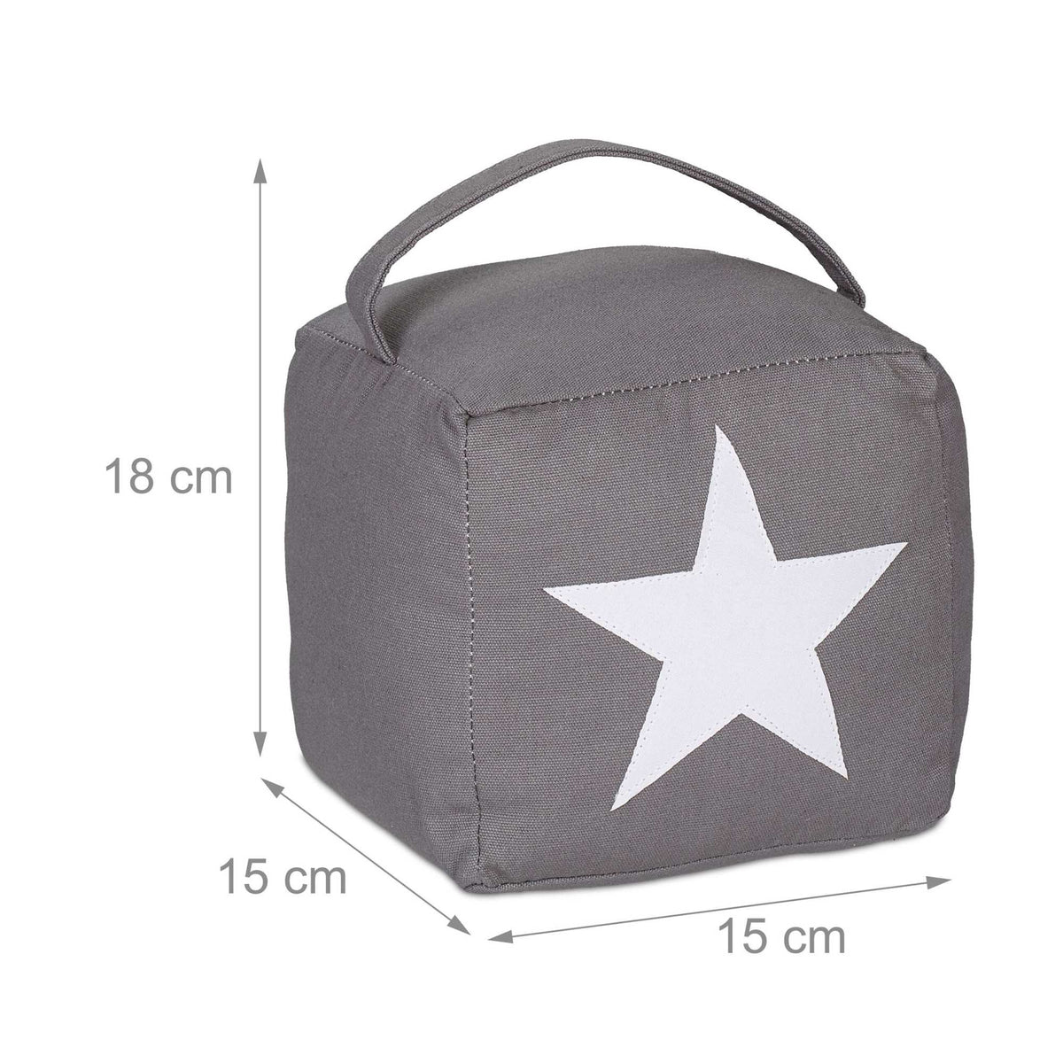 Door stop with star motif set of 2
