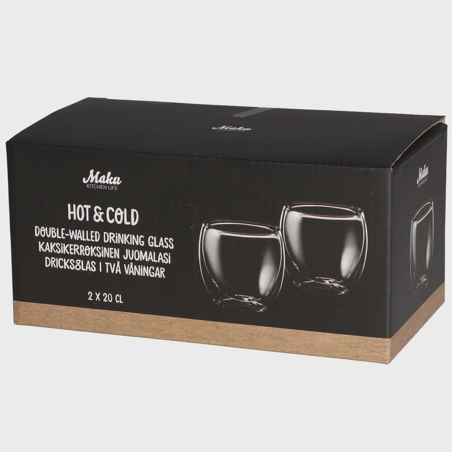 Double-Walled Glasses, 20 cl, Set of 2