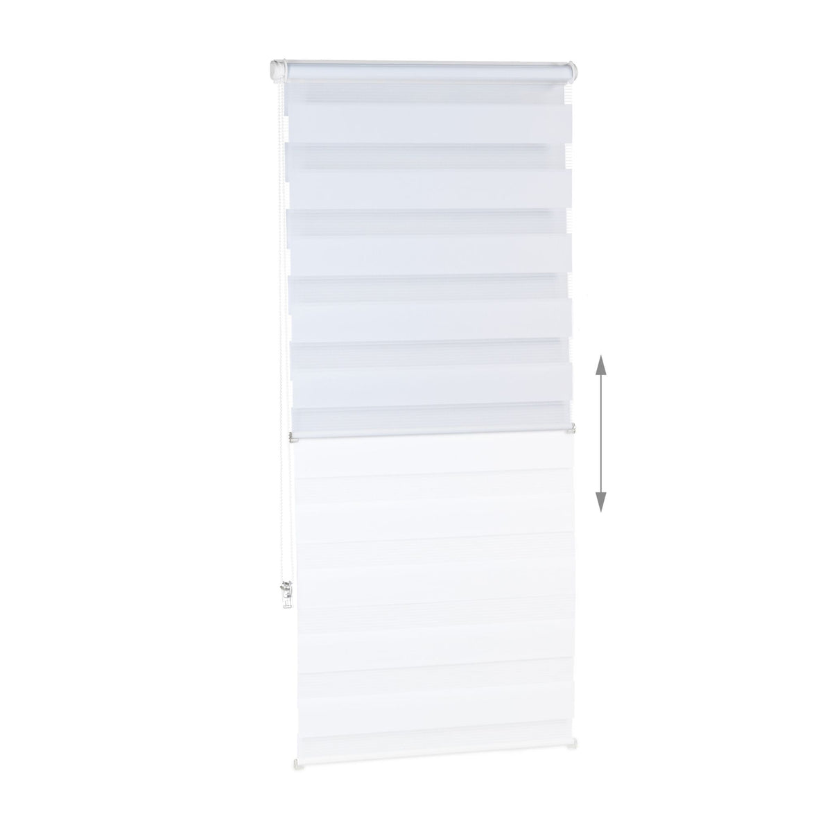 Double roller blind Klemmfix without drilling in white
