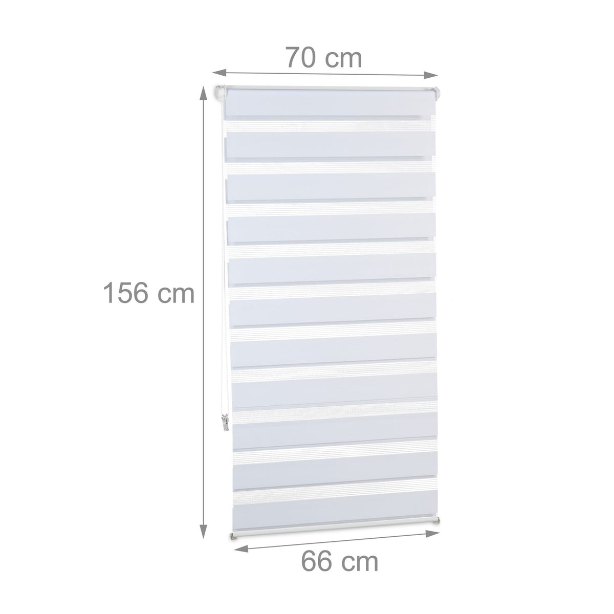 Double roller blind Klemmfix without drilling in white