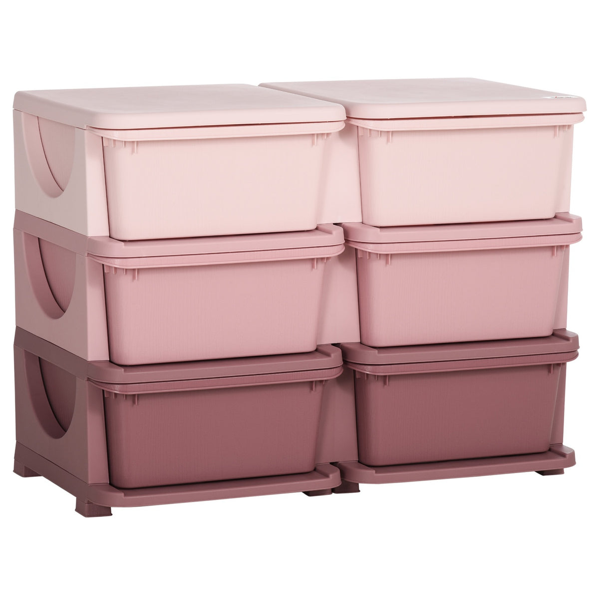 Drawer Cabinet For Kids Storage Boxes With 6 Tiers Toy Organizer For 3-6 Years Kids