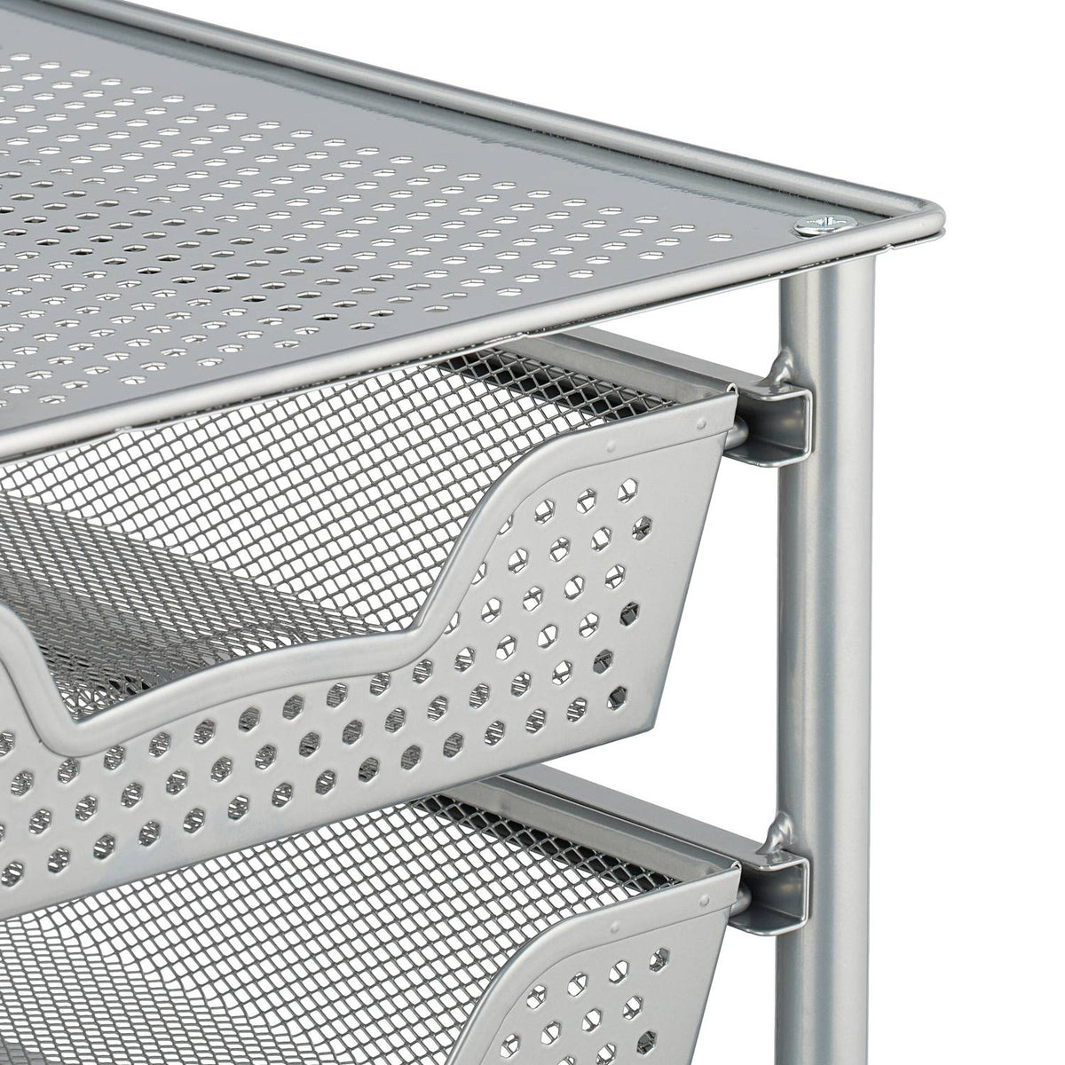 Drawer shelf with 3 pull-out baskets