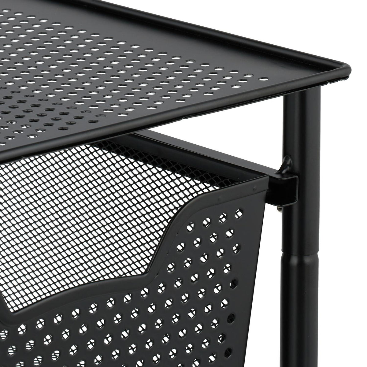 Drawer shelf with pull-out basket