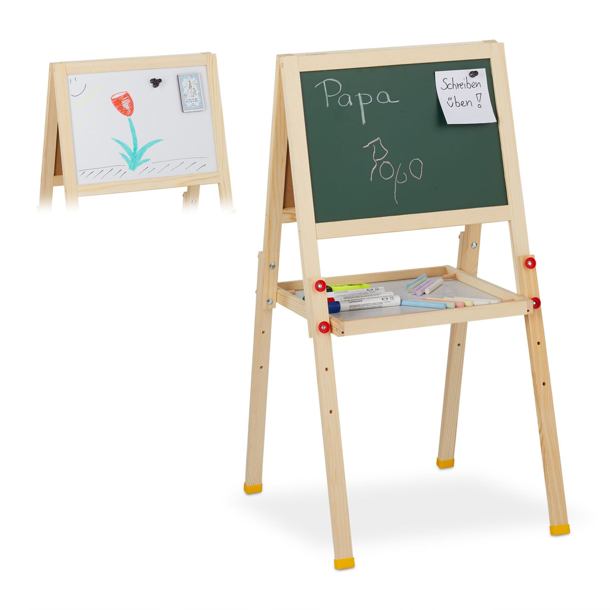 Drawing easel for children with whiteboard