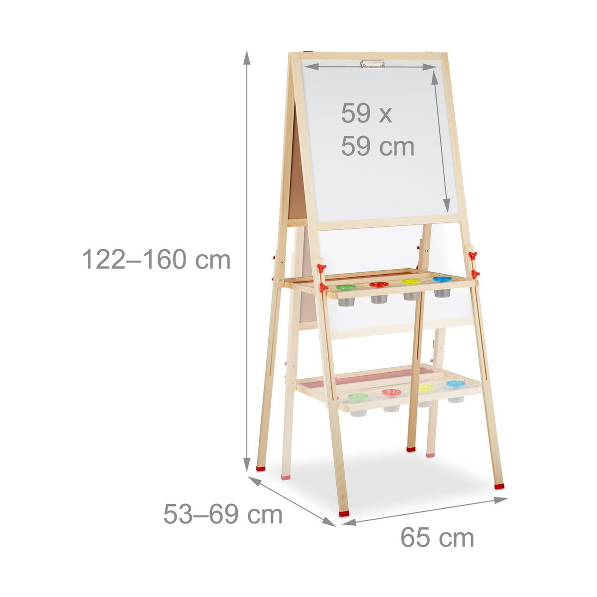 Drawing easel for children with whiteboard