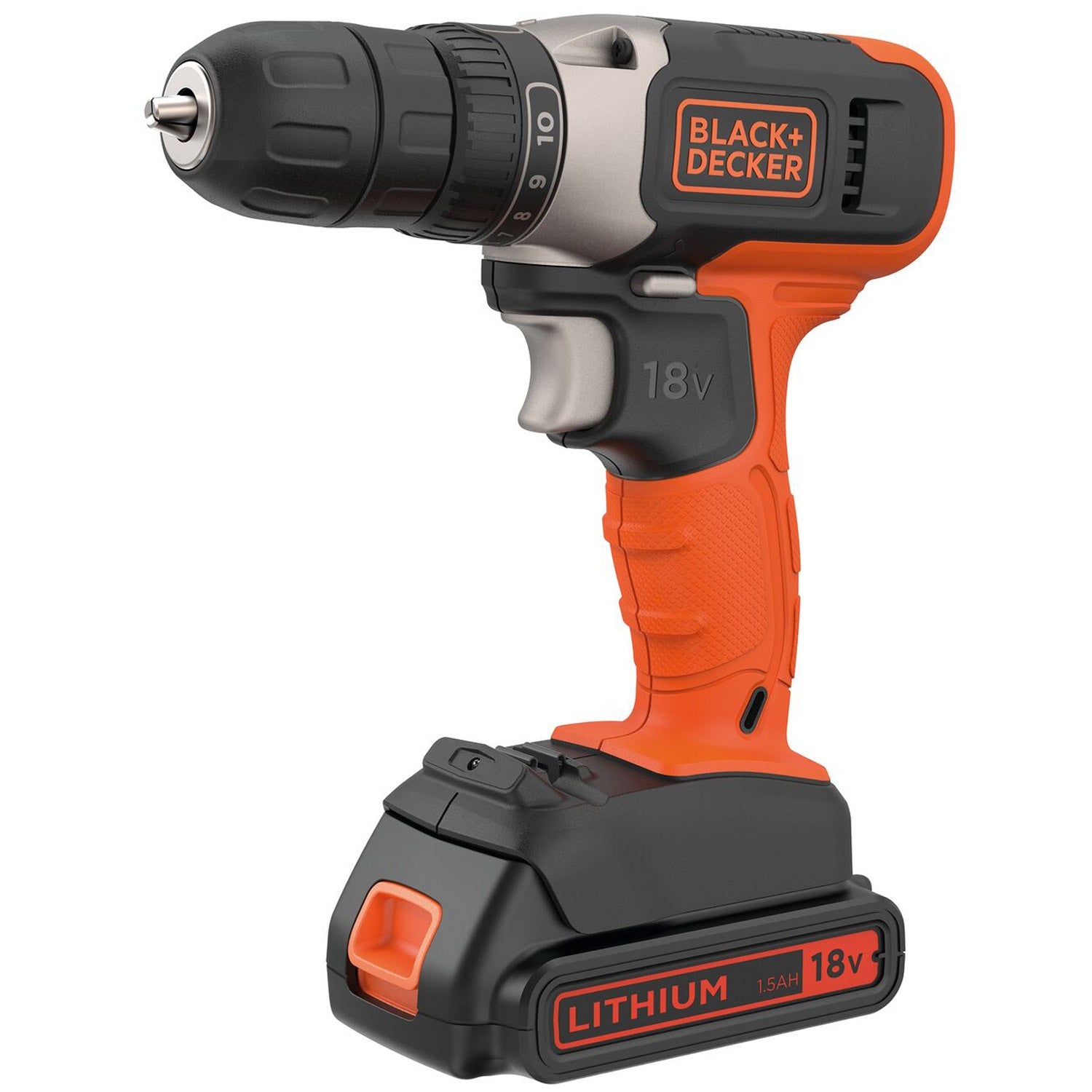 Drill/driver with 18V Lithium-ion 1.5AH