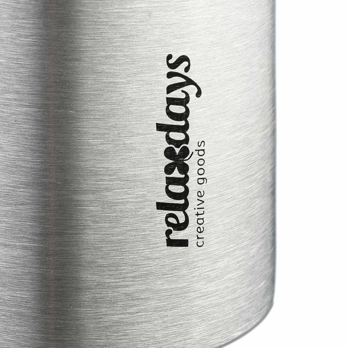 Drinking bottle in stainless steel 750 ml with cup