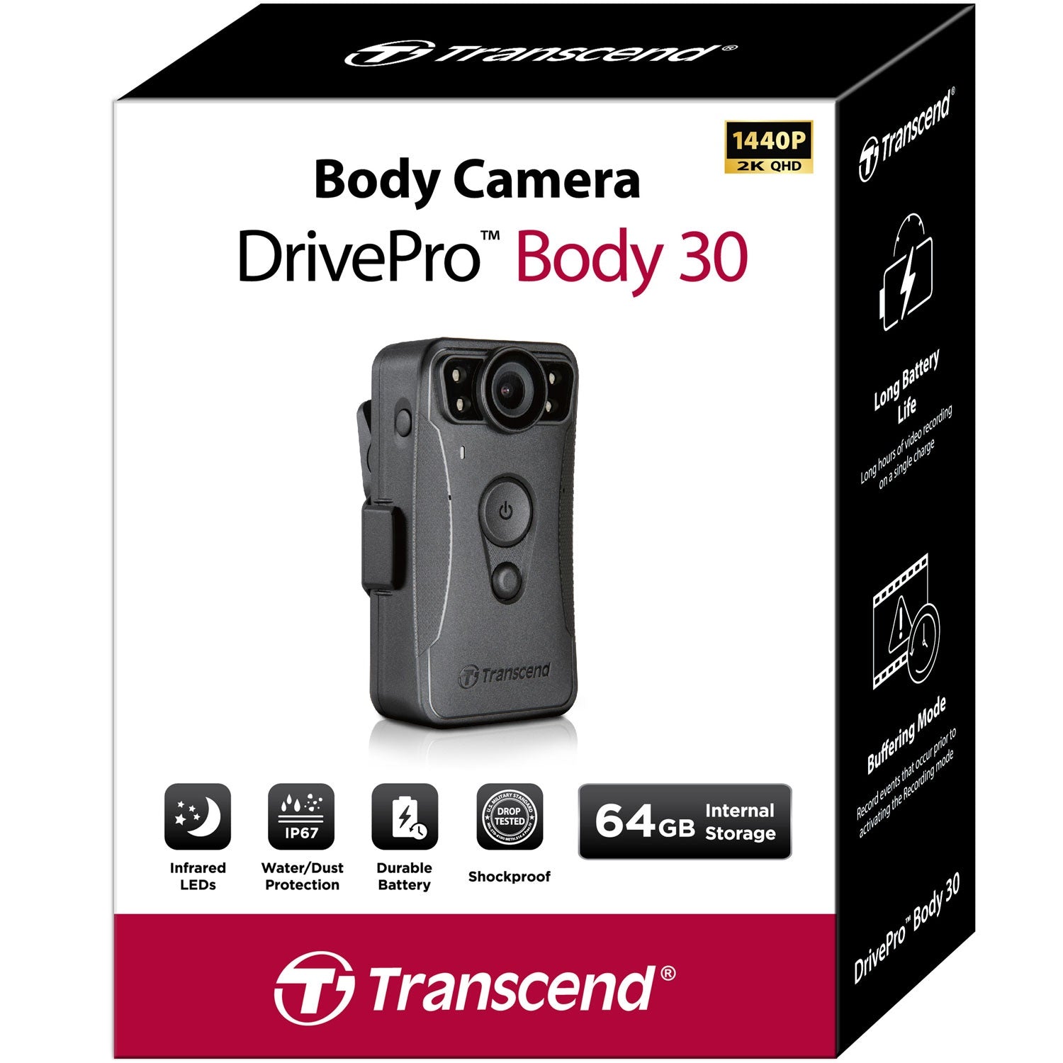 DrivePro Body 30 Body Camera 1440P 64Gb