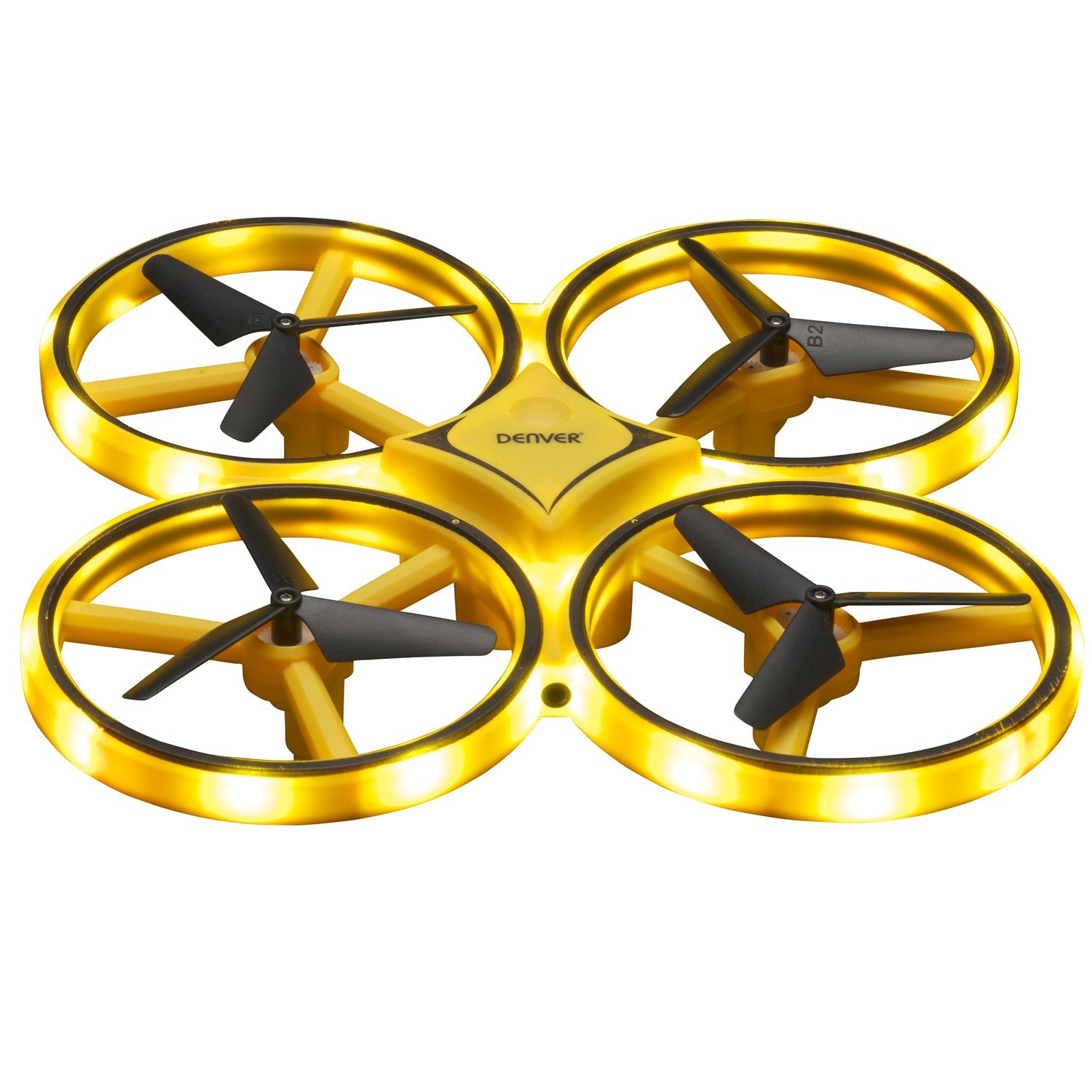 Drone with stabilizer and hand control