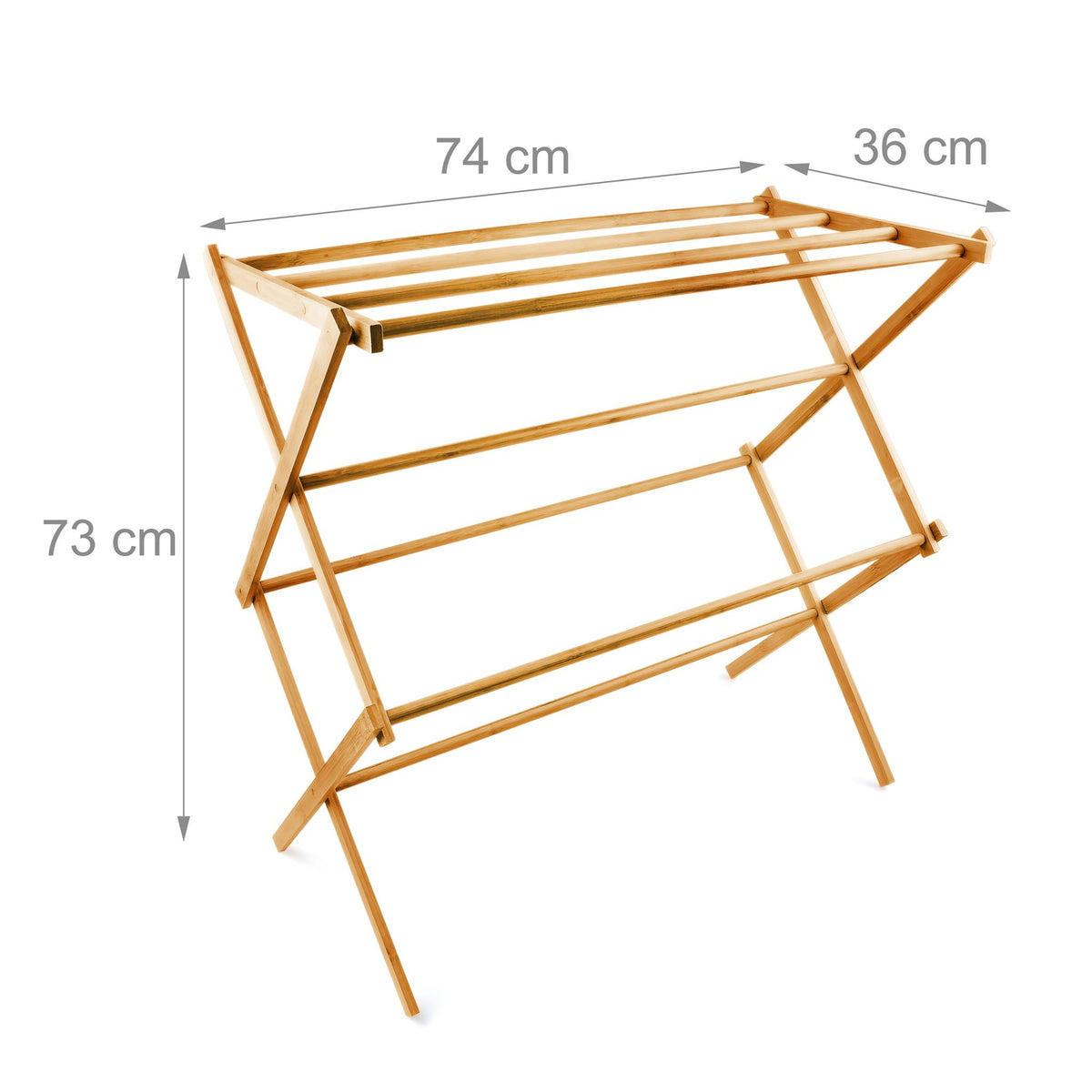 Drying rack bamboo foldable
