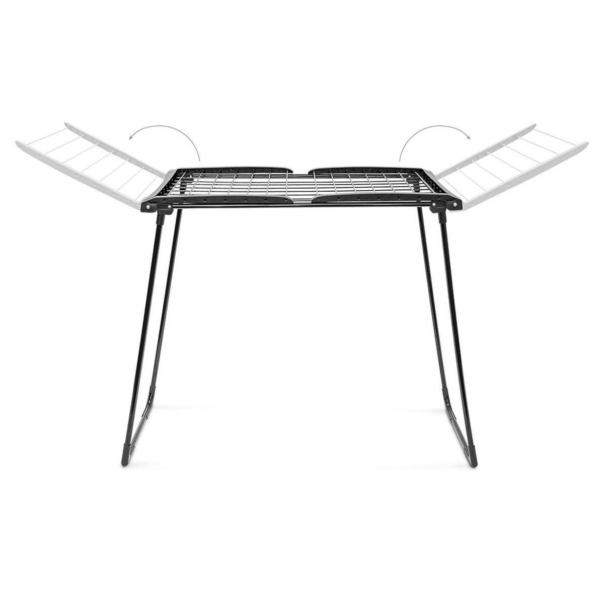 Drying rack foldable black