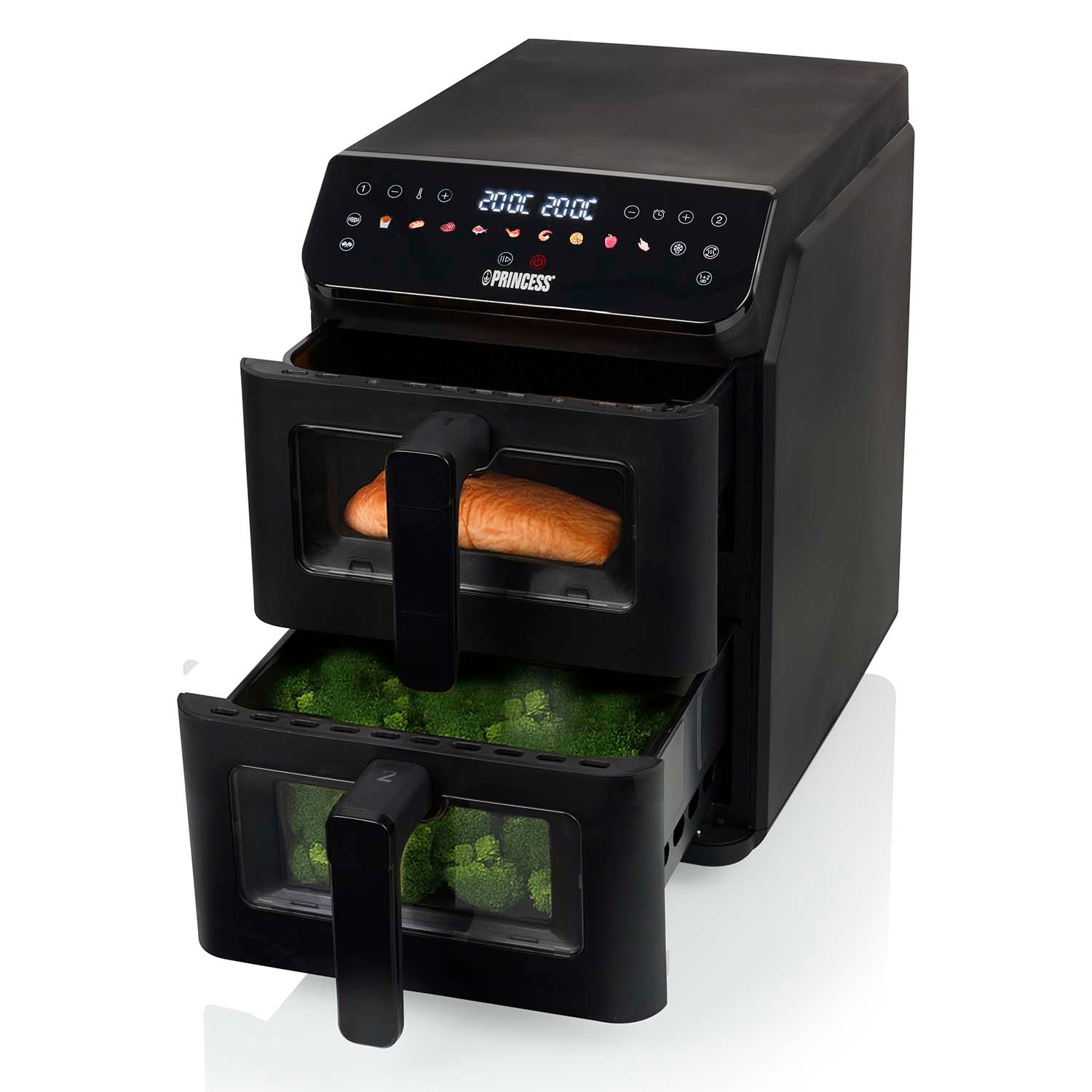 Dual Basket Air Fryer, 2x5L, 3000W