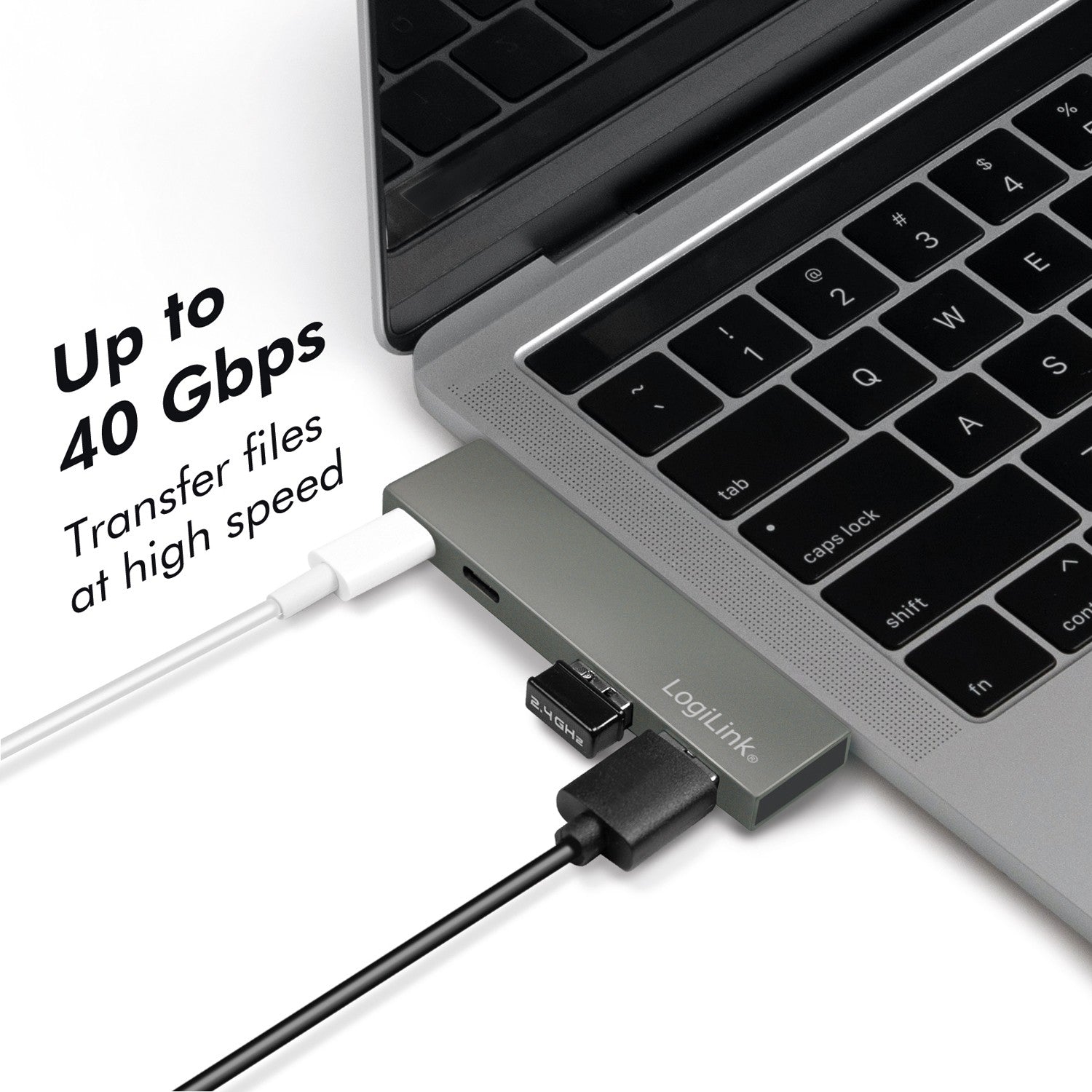 Dual USB 3.2 Gen2x2 hub 4 ports PD 100W