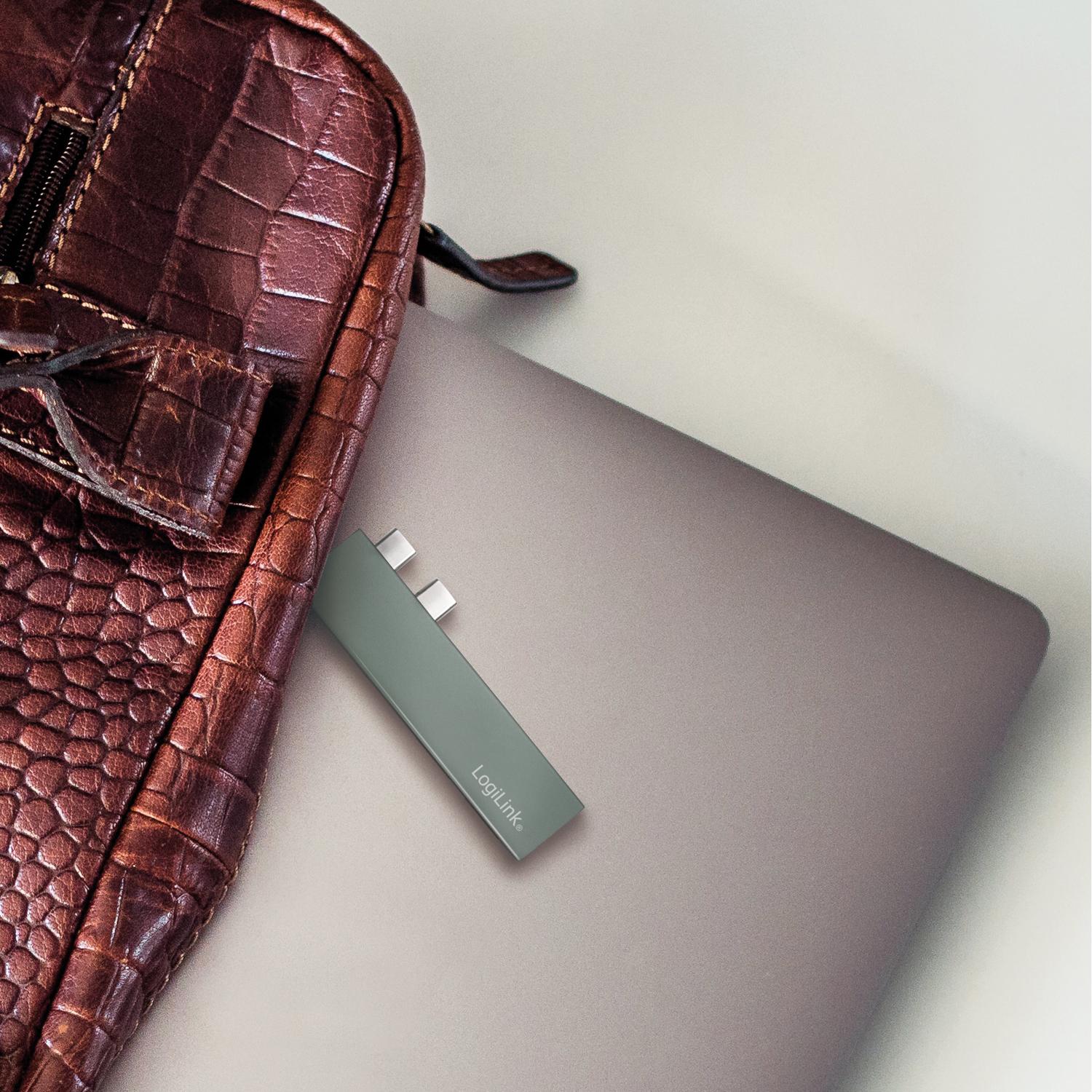 Dual USB 3.2 Gen2x2 hub 4 ports PD 100W