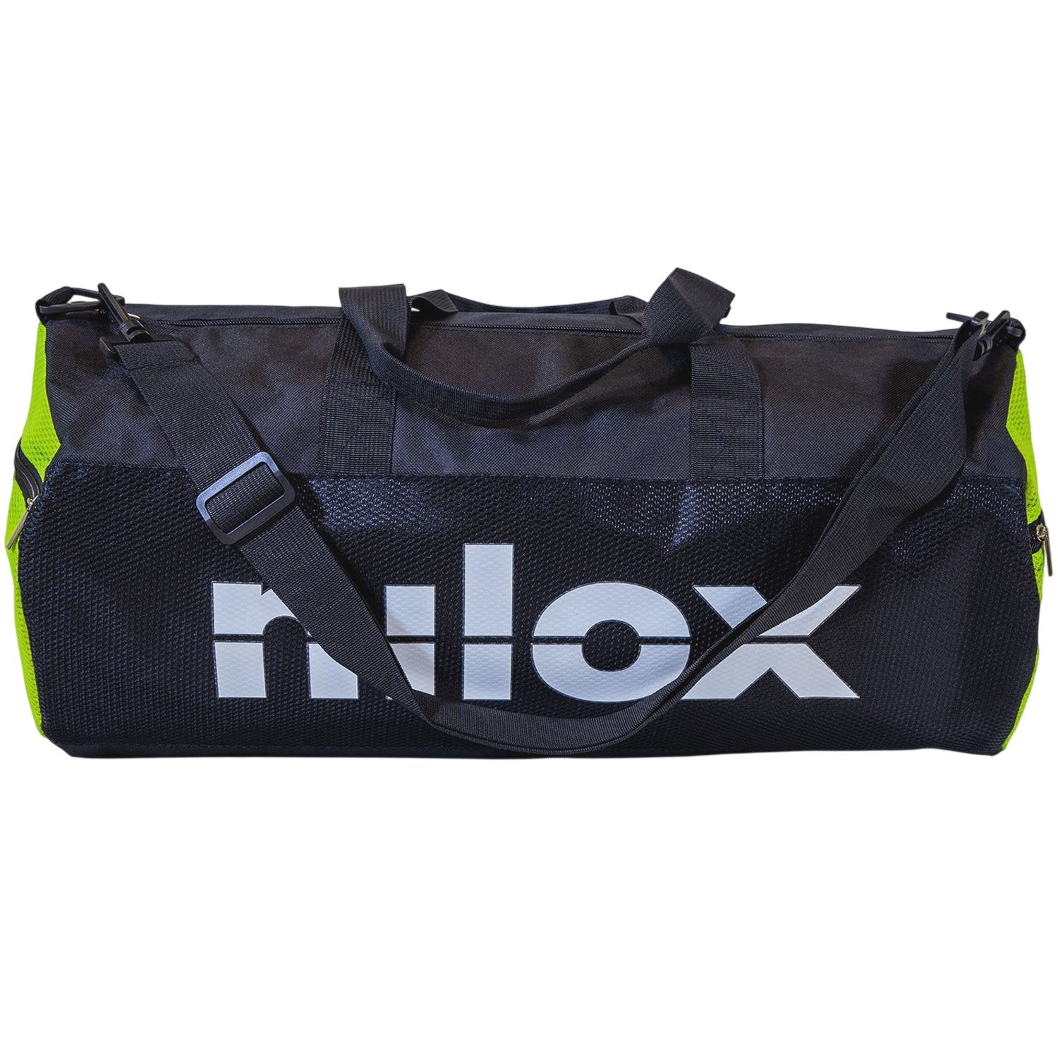Duffel Bag 50x25 cm Black/Yellow, Durable Travel Gym Bag