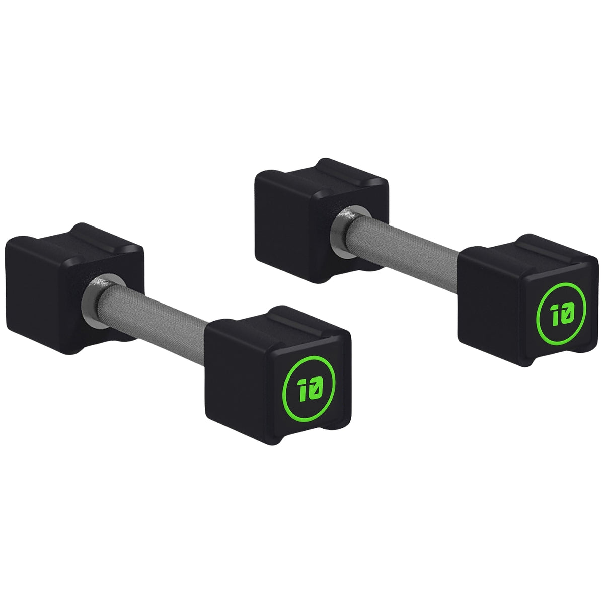 Dumbbell Set 20Kg Non-Slip Metal Handles, Perfect For Advanced Weight & Strength Training, Cpu, Black
