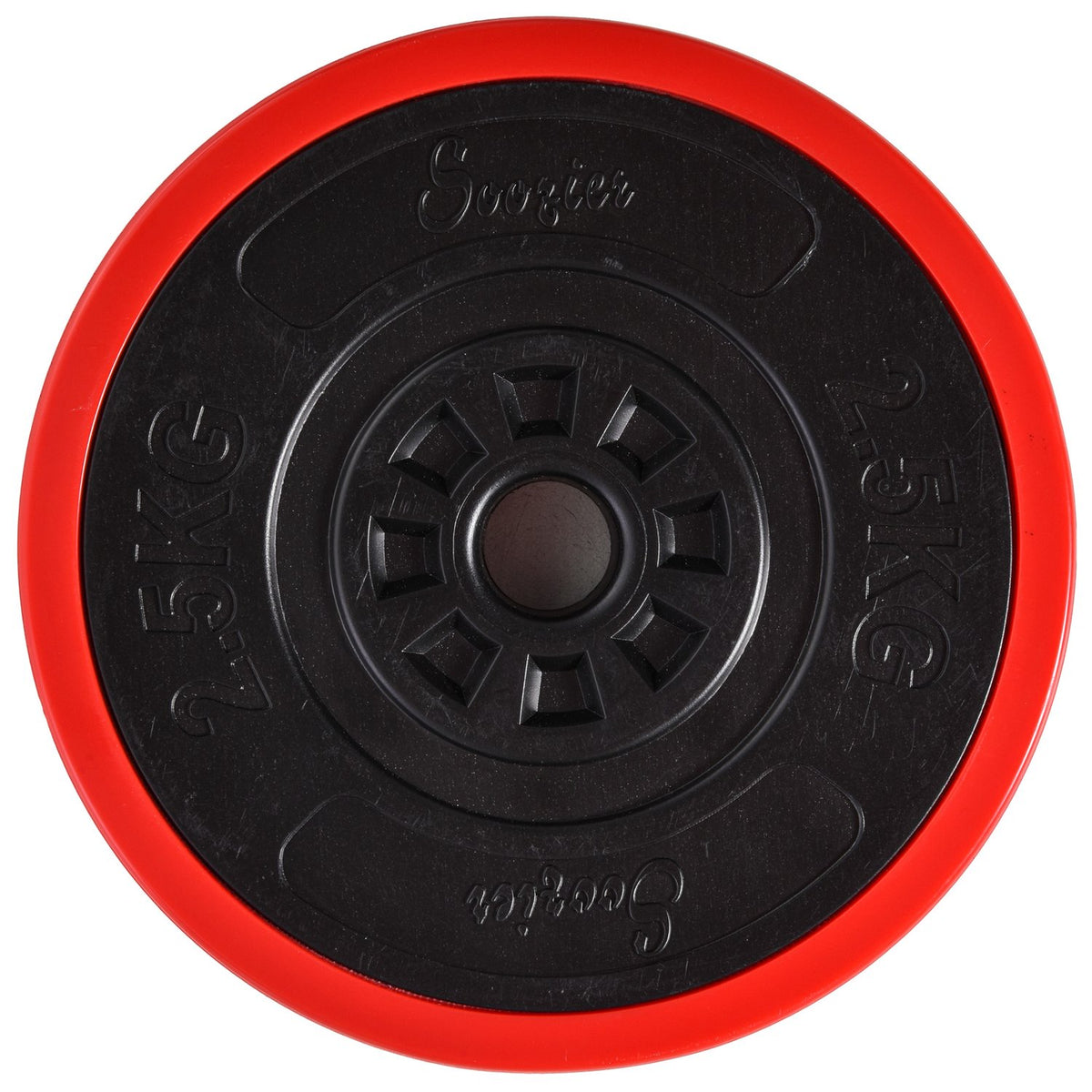 Dumbbell Set 20Kgs 2-In-1 Dumbbells & Barbells, Adjustable, Red+Black, 21.5X21.5X3.8Cm, For Home Fitness & Muscle Training