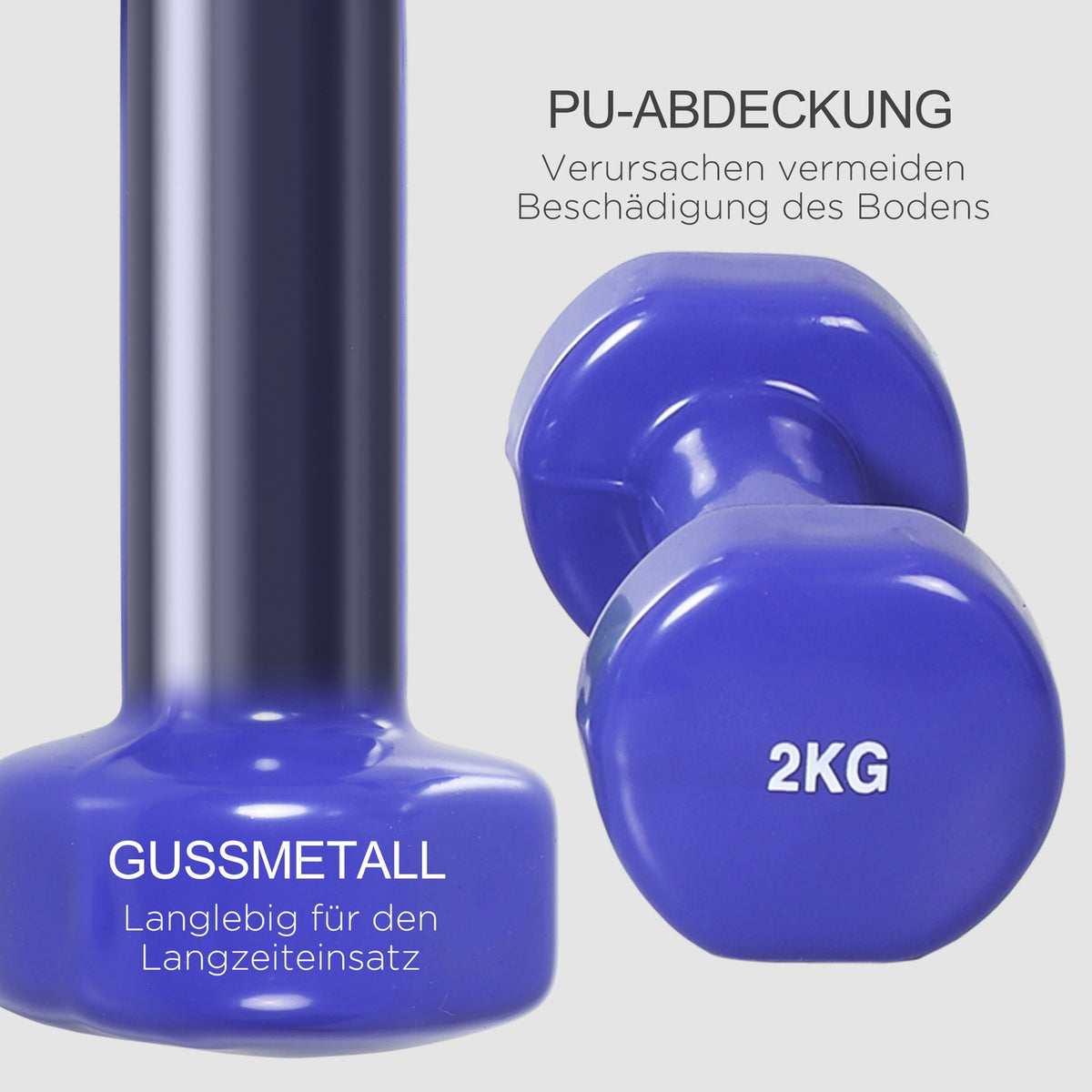 Dumbbell Set Dumbbell Set with Case 4 Pairs of Dumbbells 05 1 15 2 kg Portable for Home and Gym Iron Plastic