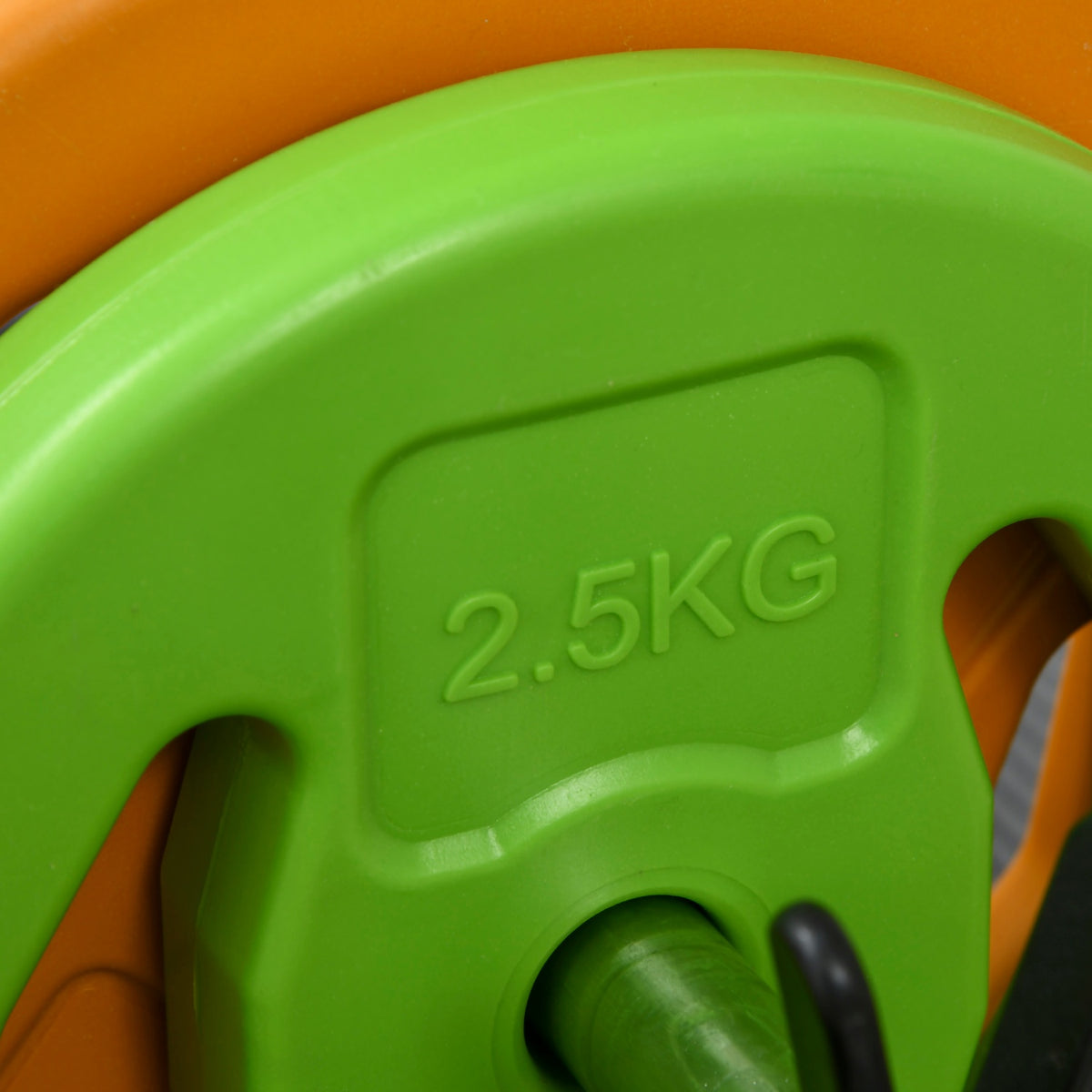 Dumbbell set 20 kg cast iron dumbbell set with connecting tube, non-slip handle, multi-colored