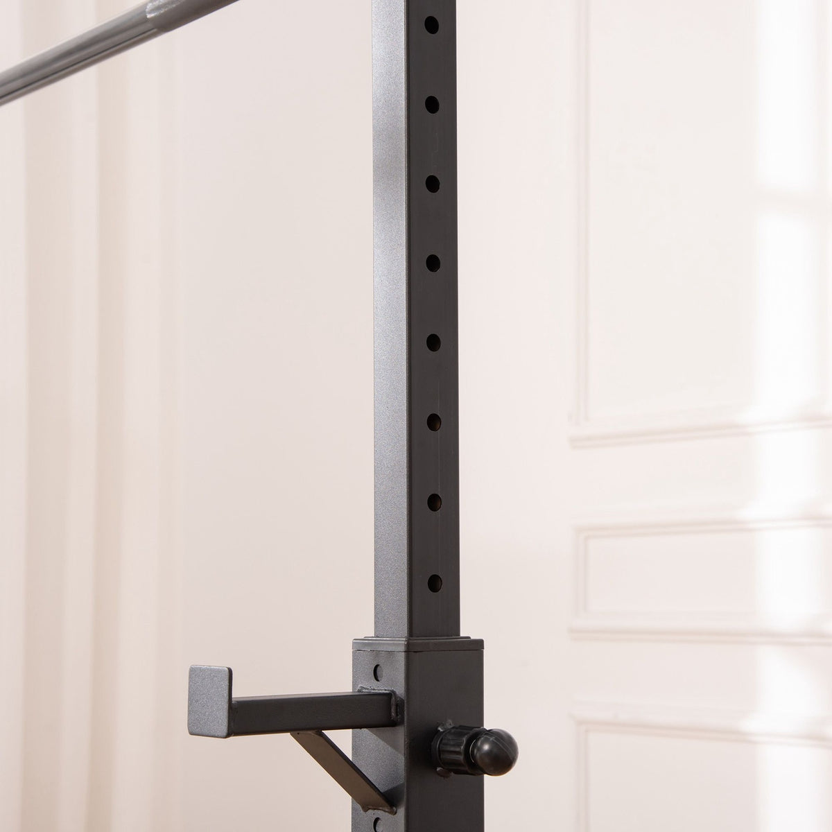 Dumbbell stand, set of 2, barbell rack, height-adjustable dumbbell rack with rubber foot caps, 105-160 cm, strength training, up to 150 kg