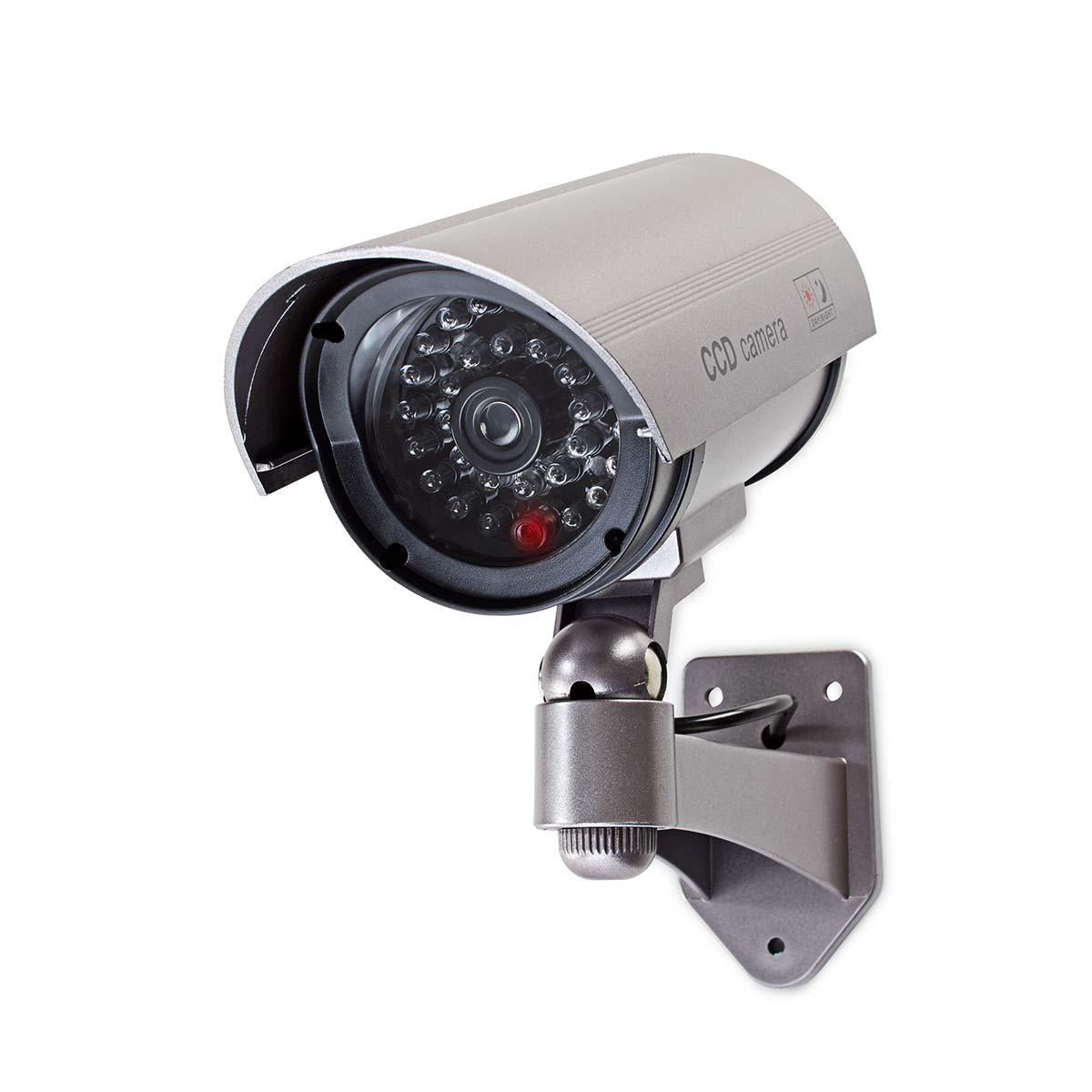 Dummy Security Camera | Bullet | IP44 | Battery powered | Outdoors | Including wall bracket | Gray