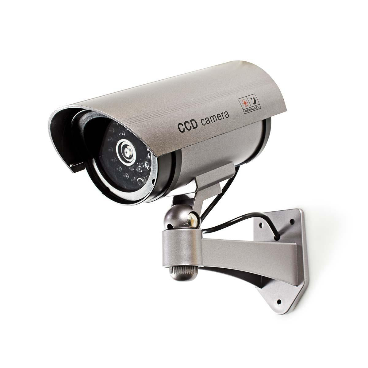 Dummy Security Camera | Bullet | IP44 | Battery powered | Outdoors | Including wall bracket | Gray
