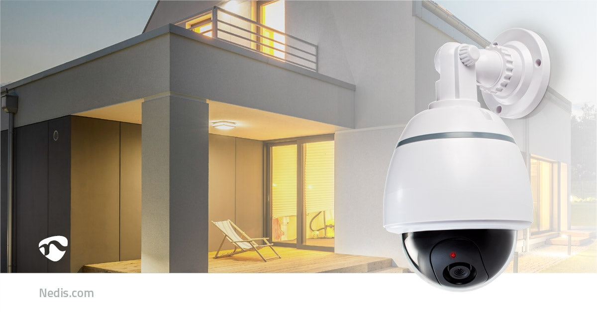 Dummy Security Camera | Dome | Battery powered | Indoor | White