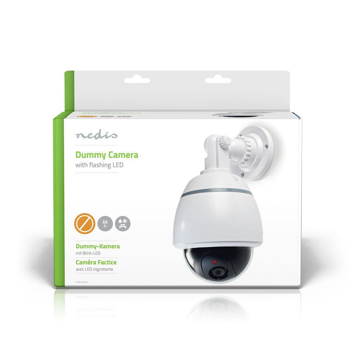 Dummy Security Camera | Dome | Battery powered | Indoor | White