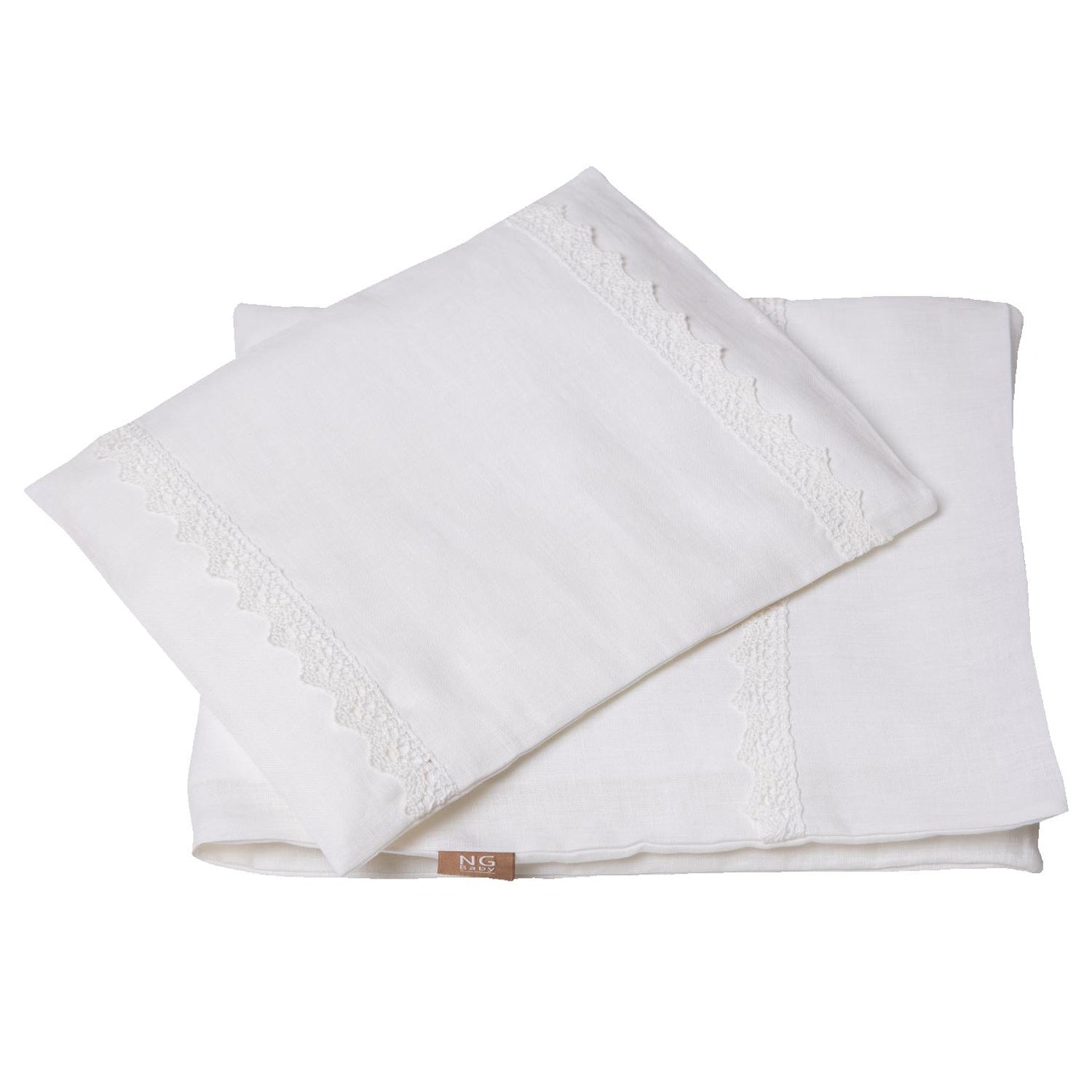 Duvet set Crib white lace