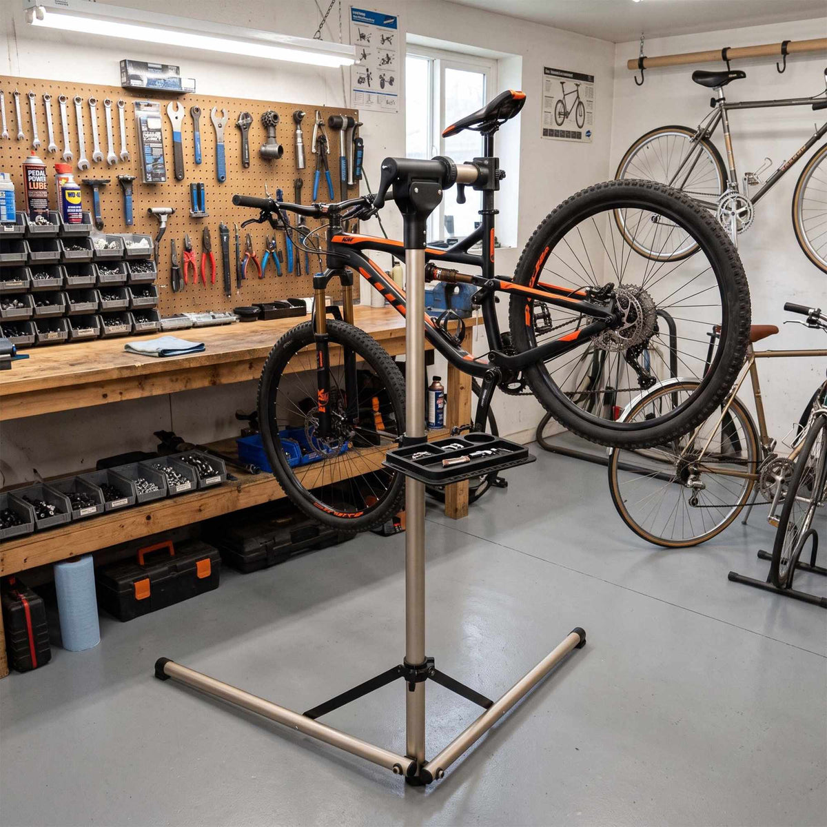 E-Bike Repair Stand, 50 kg Capacity, Gold