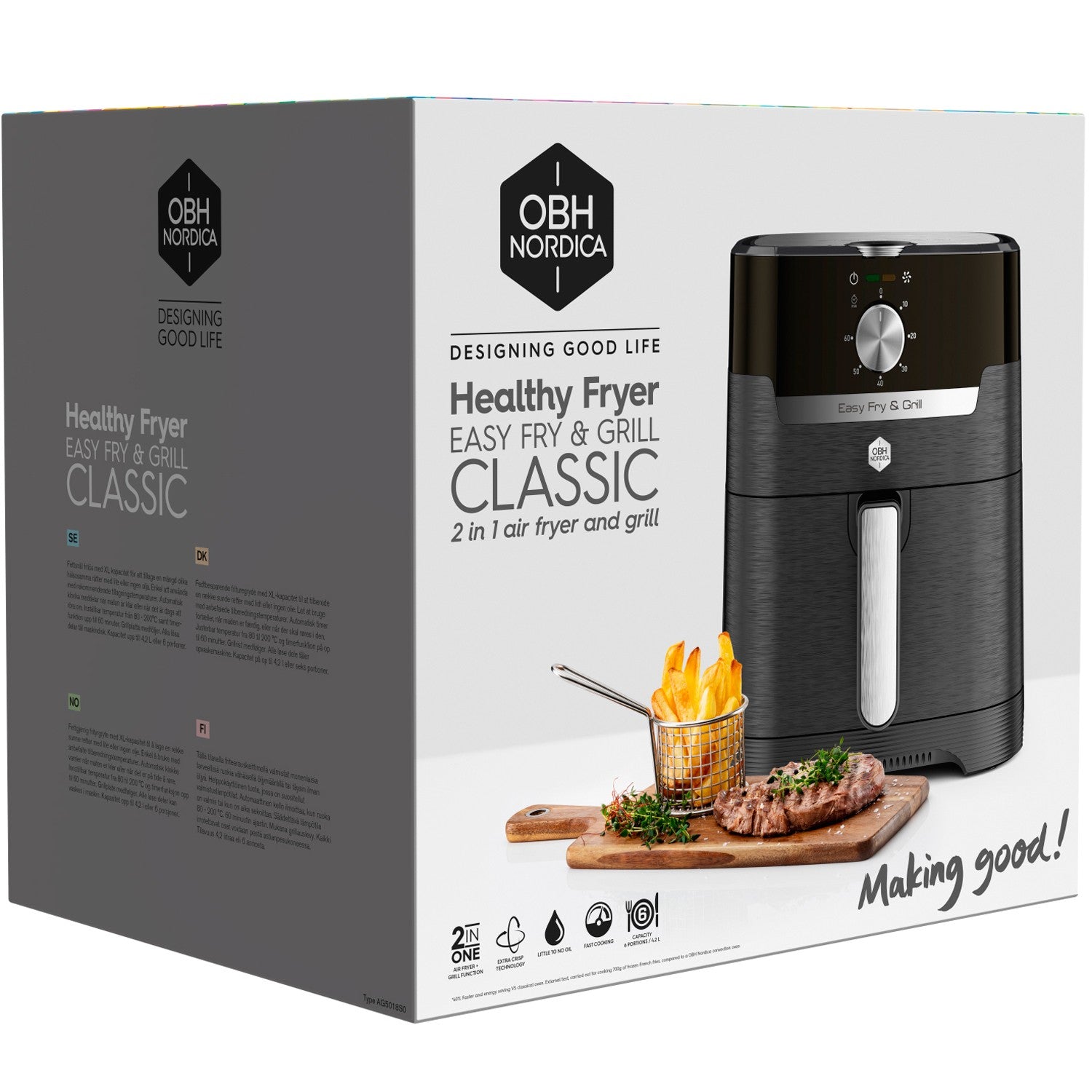 Easy Fry & Grill Classic 2in1 4.2L 1550W - Air Fryer