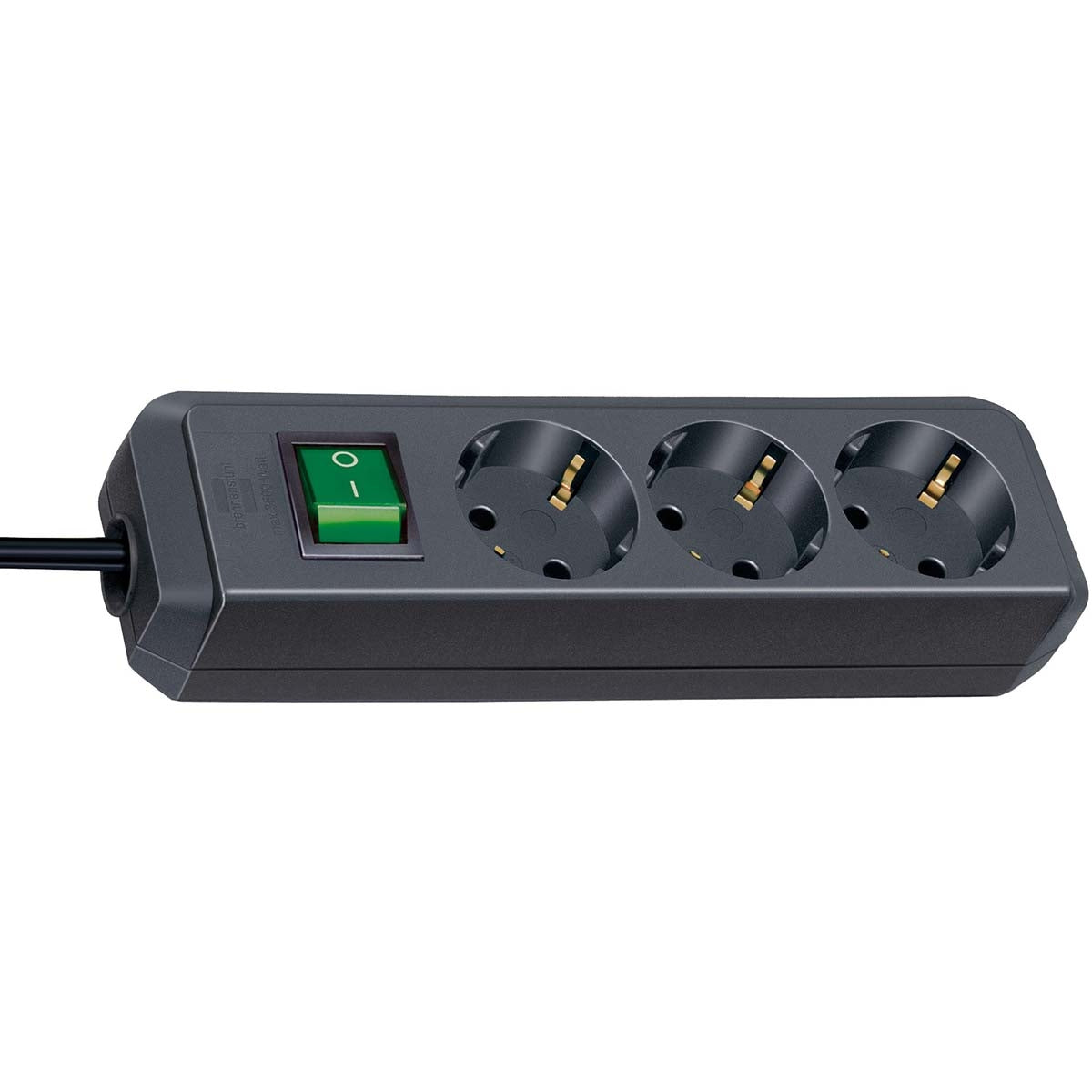 Eco-Line with switch 3-way black 1.5 m H05VV-F 3G1.5