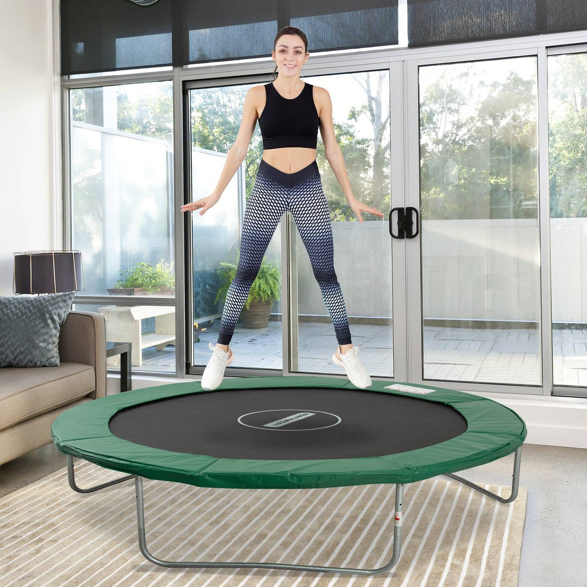 Edge Cover Trampoline Accessories, Ø 244 Cm, Weather-Resistant, Pvc Pe, Green