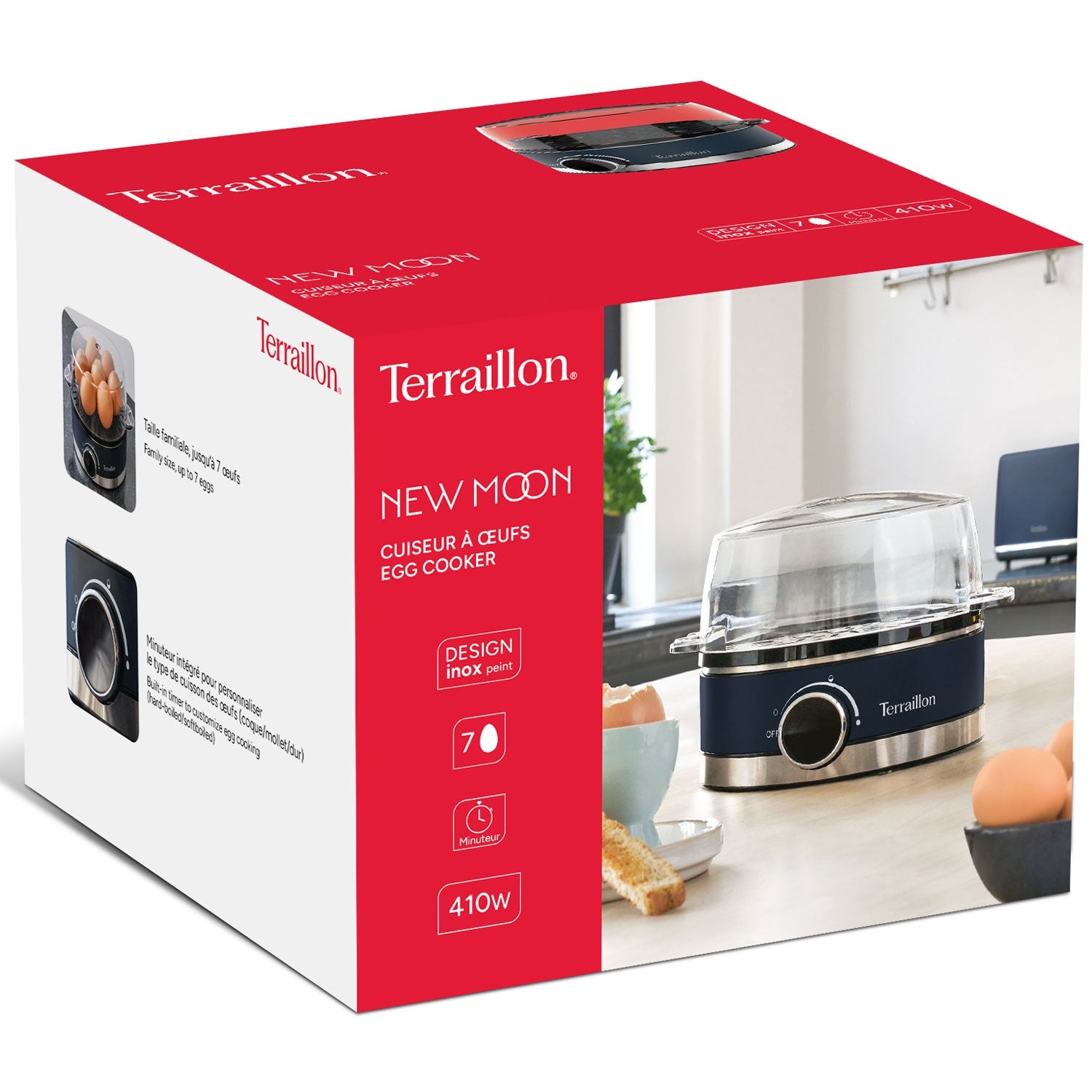 Egg Cooker – 7 Egg Capacity, 410W, Timer