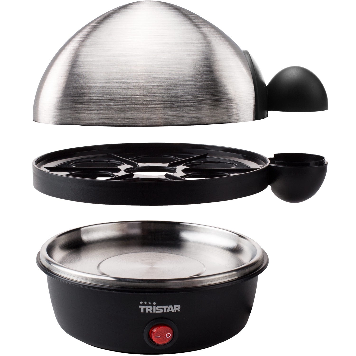Egg Cooker, Stainless Steel Lid, 7 Eggs, 350W