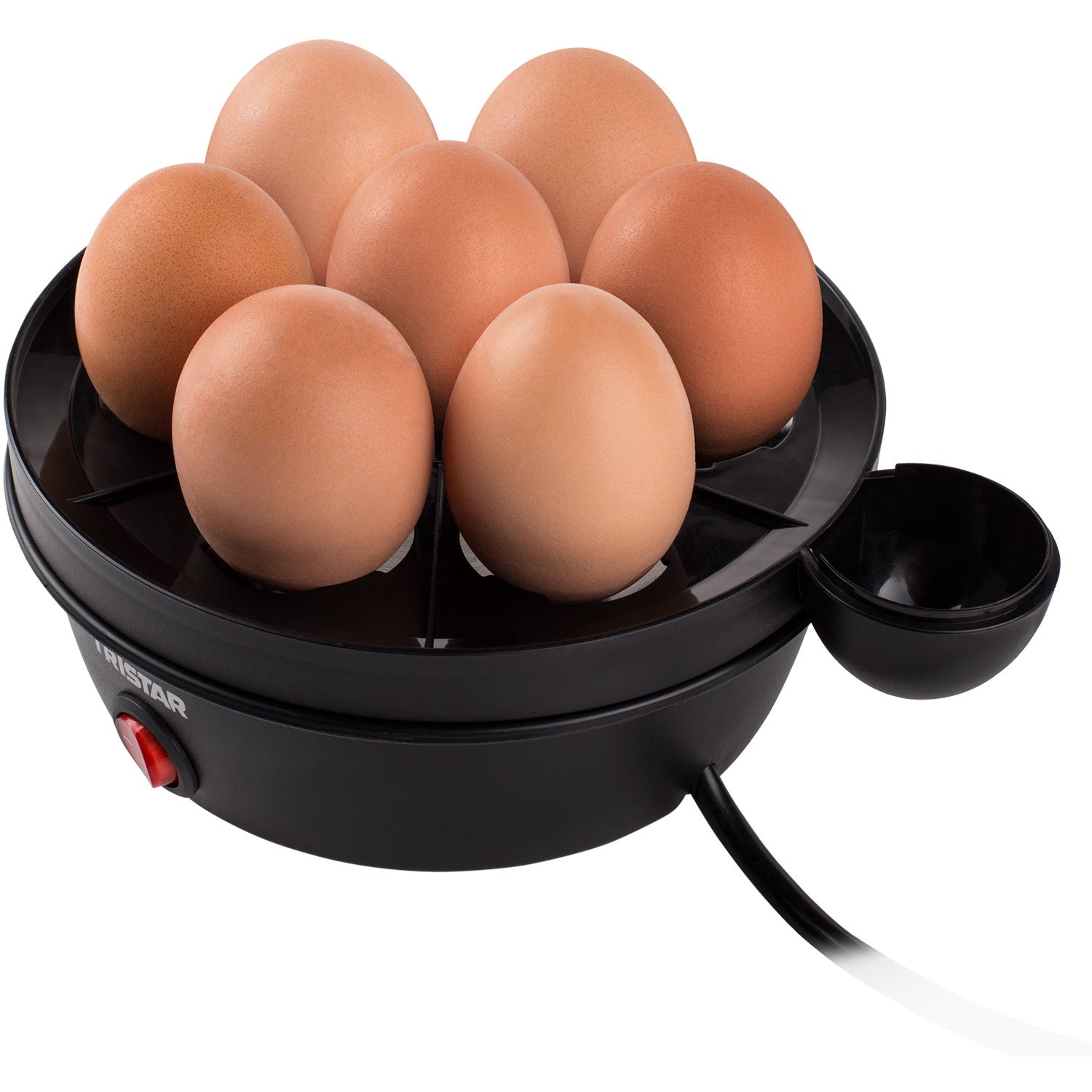 Egg Cooker, Stainless Steel Lid, 7 Eggs, 350W