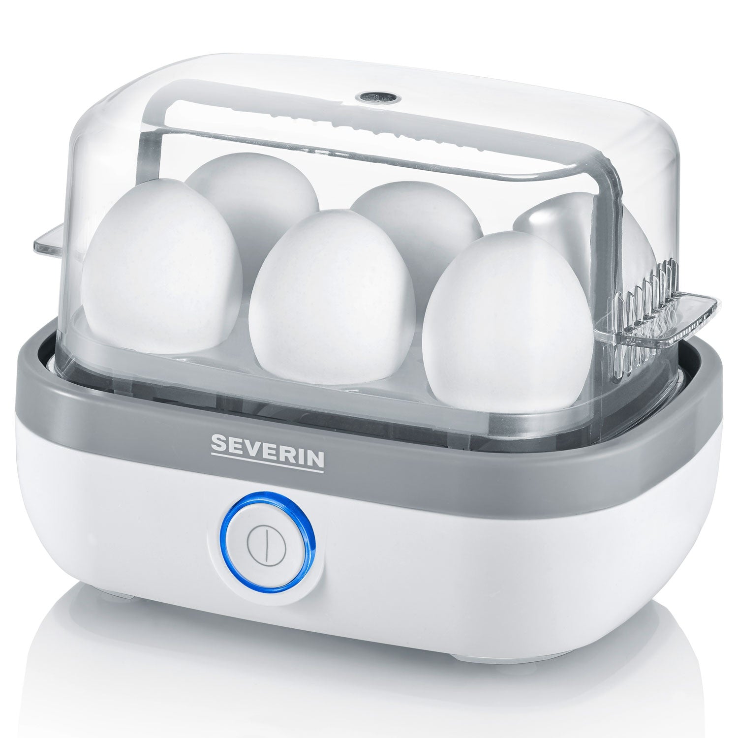 Egg cooker 6 eggs white LED & sound white EK3164