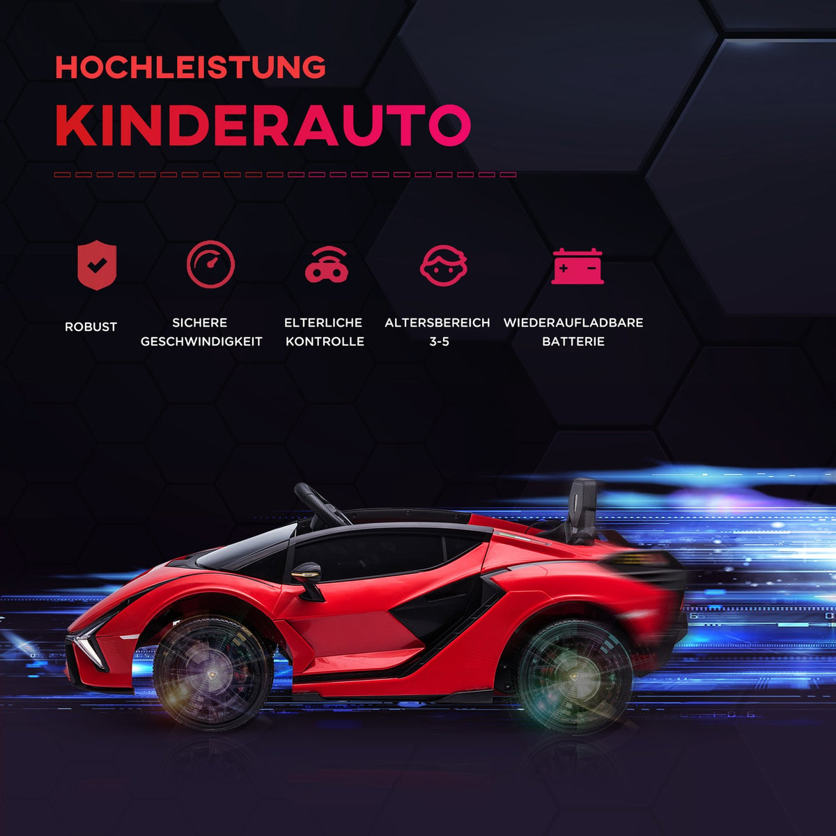 Electric Car Children'S Electric Car Children'S Car Children'S Vehicle Sian Suv With Remote Control Extra Wide Tires Music (Mp3/Usb) Light 37-60 Months