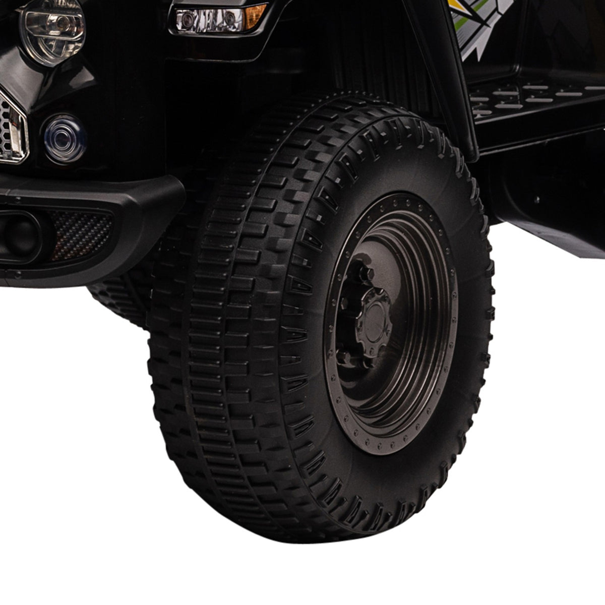 Electric Children'S Car Off-Road Vehicle Music Connection Storage Space Headlight Horn 3-5 Years Black