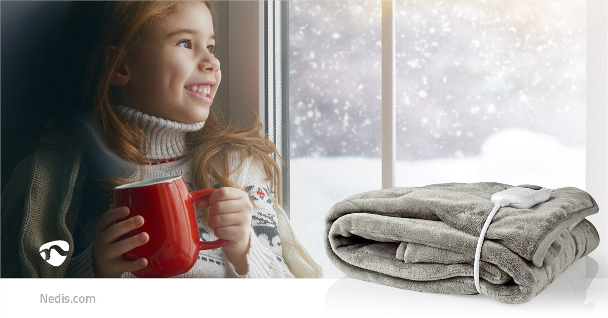 Electric Felt | Felt | 1 Person | 180 x 130 cm | 9 Heat settings | Washable | Overheat Protection | Digital control | Fleece