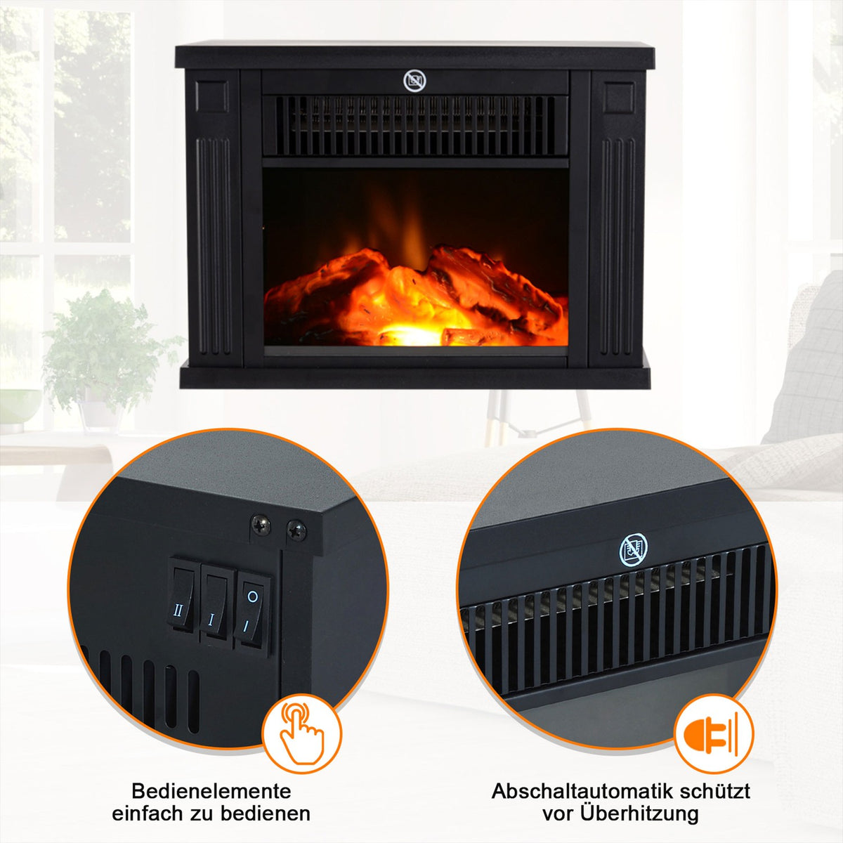 Electric Fireplace Fireplace Electric Wall Fireplace (Model 5)