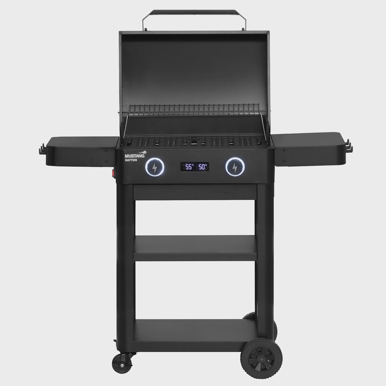 Electric Grill with Cart, Dual Heat Zones, 2300W