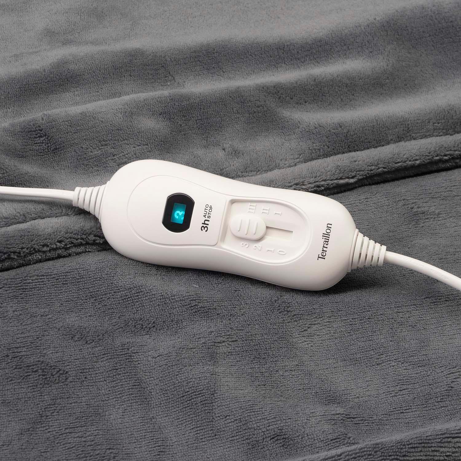 Electric Heated Blanket, 160x120cm, Dark Grey