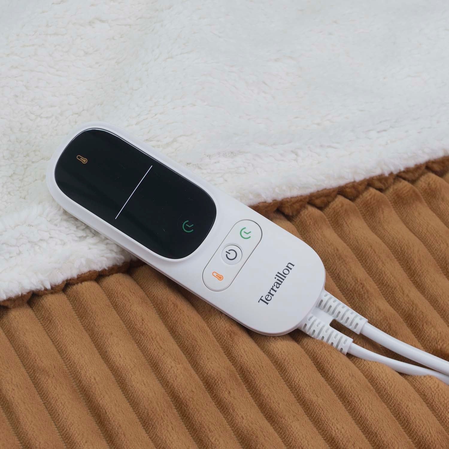 Electric Heated Blanket, 180x130cm, 140W, Caramel