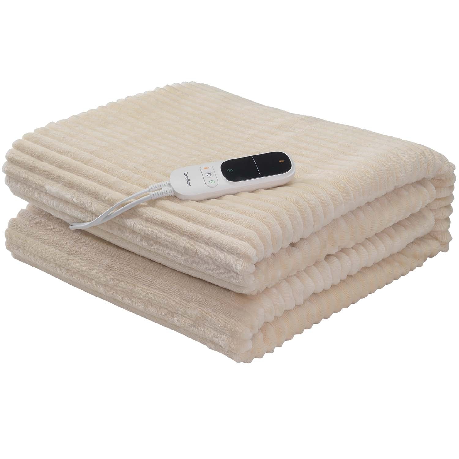 Electric Heated Blanket, 180x130cm, 140W, Cream