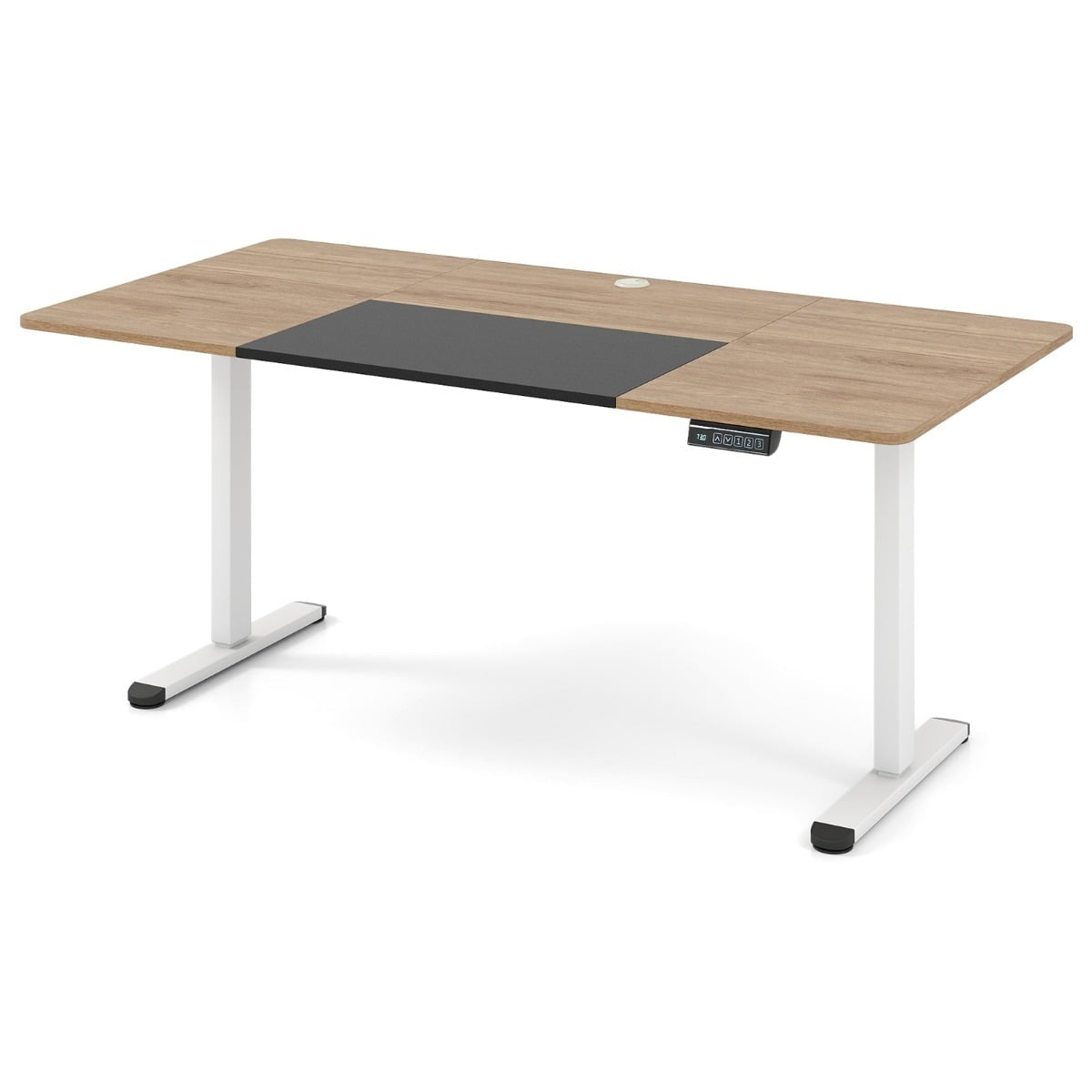 Electric Height Adjustable Desk, 140x70 cm, Beige