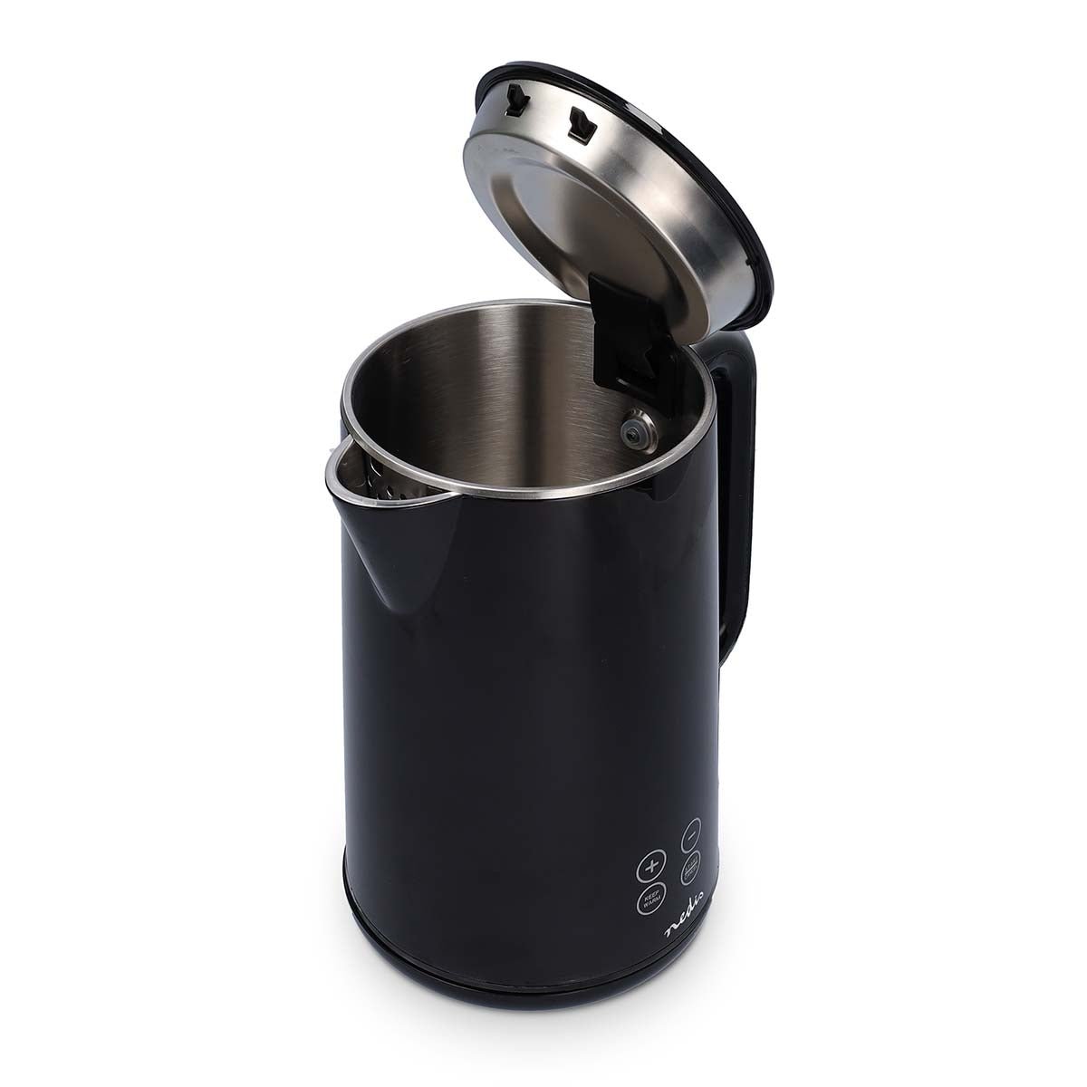 Electric Kettle | 1.7 l | Plastic | Black | 50,60,70,80,90,100 °C | Temperature indicator | Rotatable 360 degrees | Concealed heating element | Strix® controller | Boil-dry protection