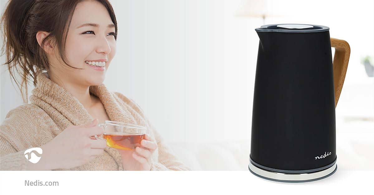 Electric Kettle | 1.7 l | Soft-Touch | Black | Rotatable 360 degrees | Concealed heating element | Strix® controller | Boil-dry protection