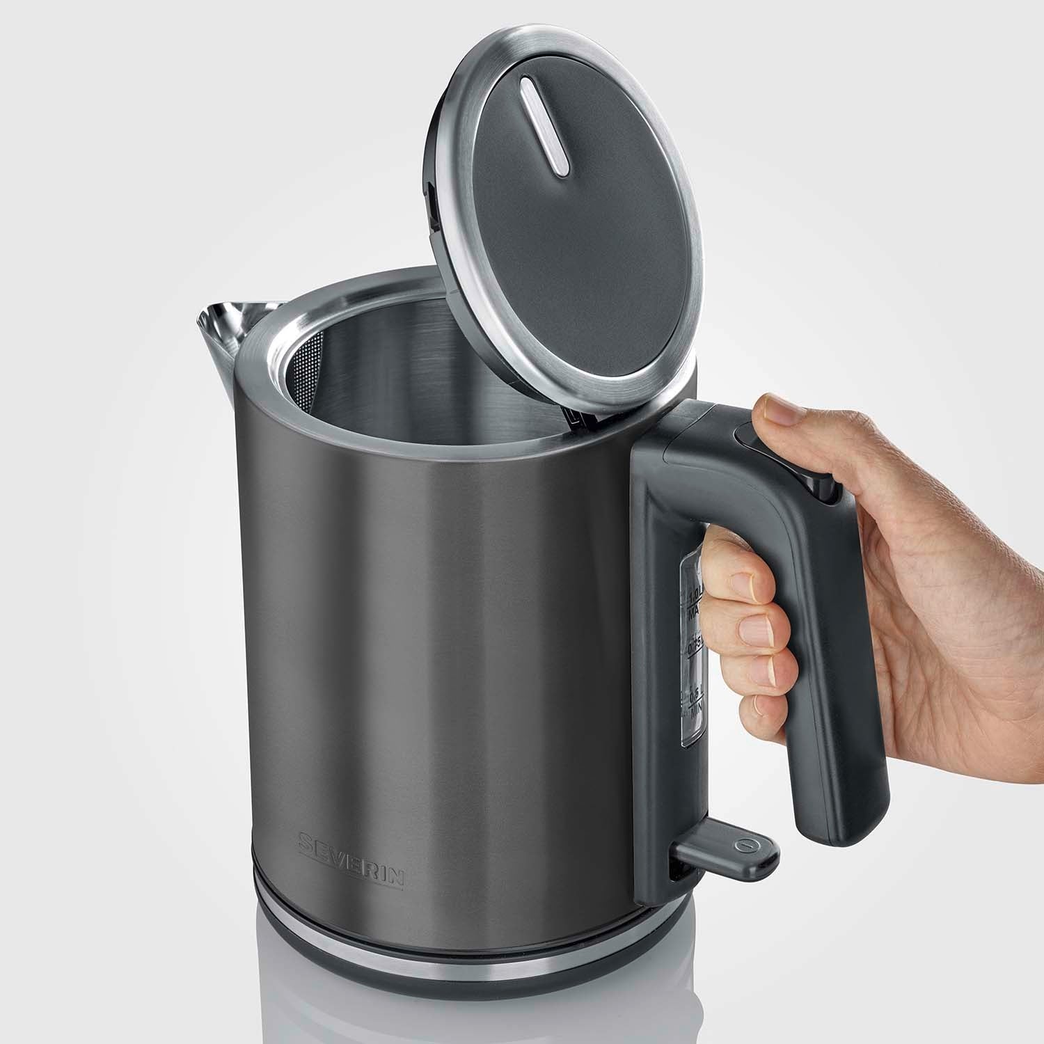 Electric Kettle 1L, Dark Inox, 2400W